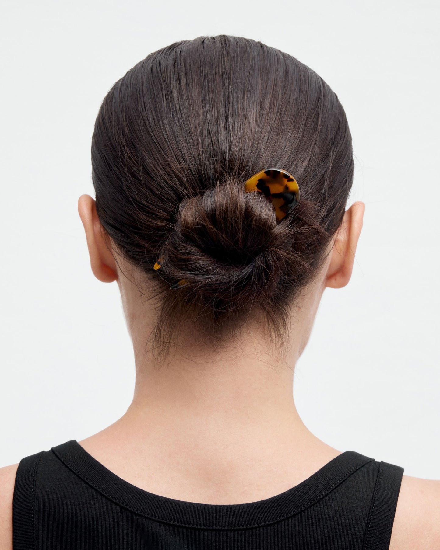 Mini French Hair Pin in Black