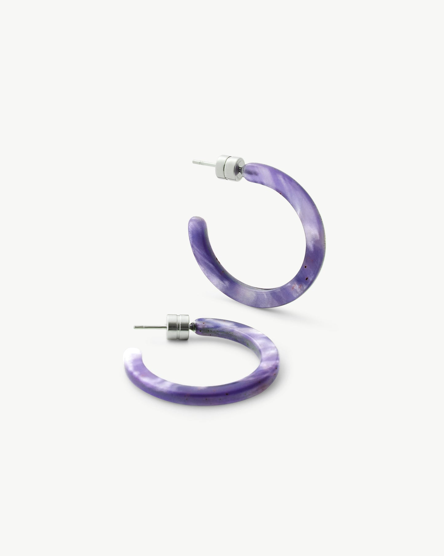 Mini Hoops in Cosmic Violet