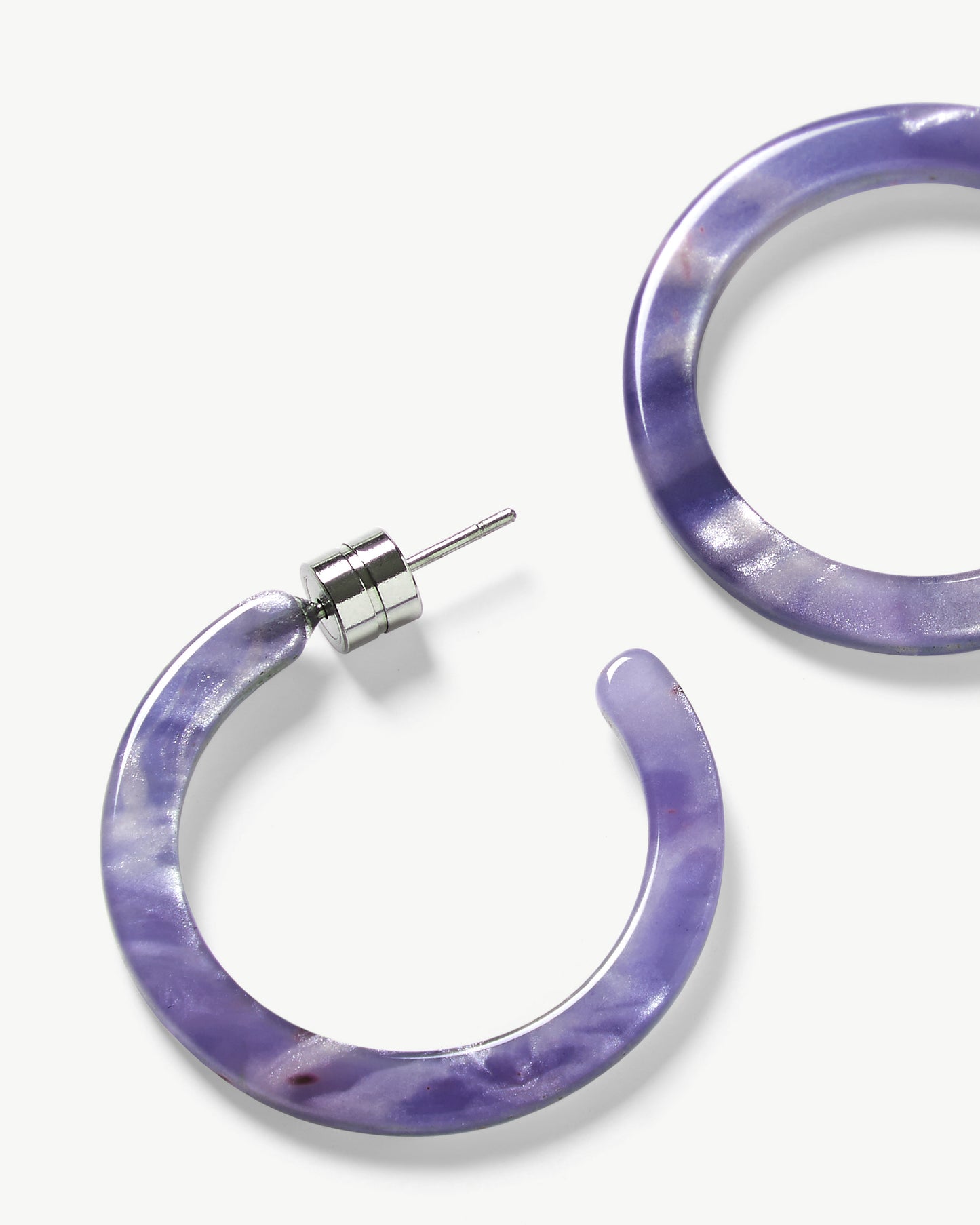 Mini Hoops in Cosmic Violet