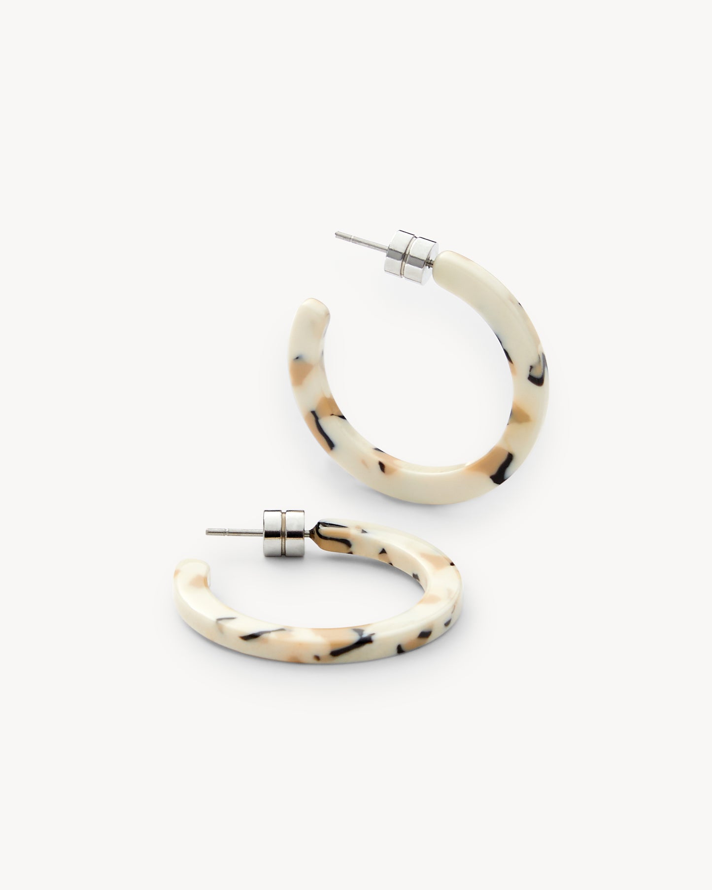 Mini Hoops in Terrazzo