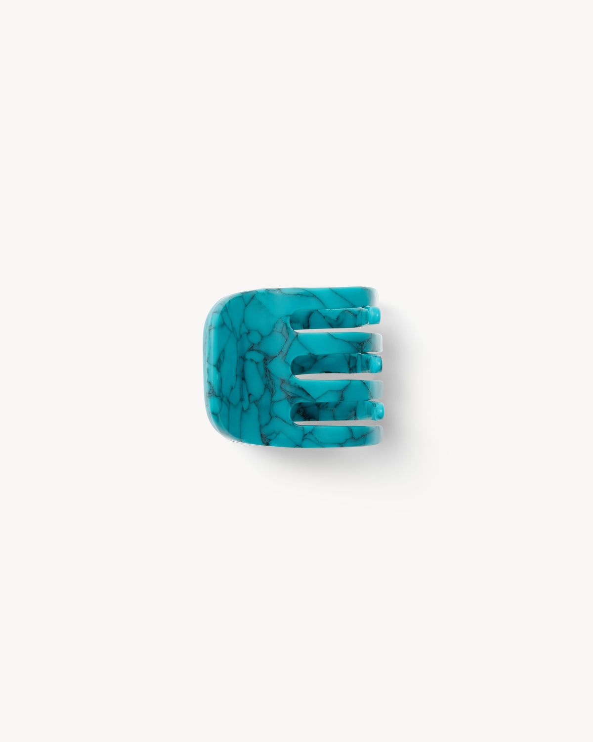 Mini Claw in Teal Marble