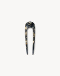 Mini French Hair Pin in Midnight Horn