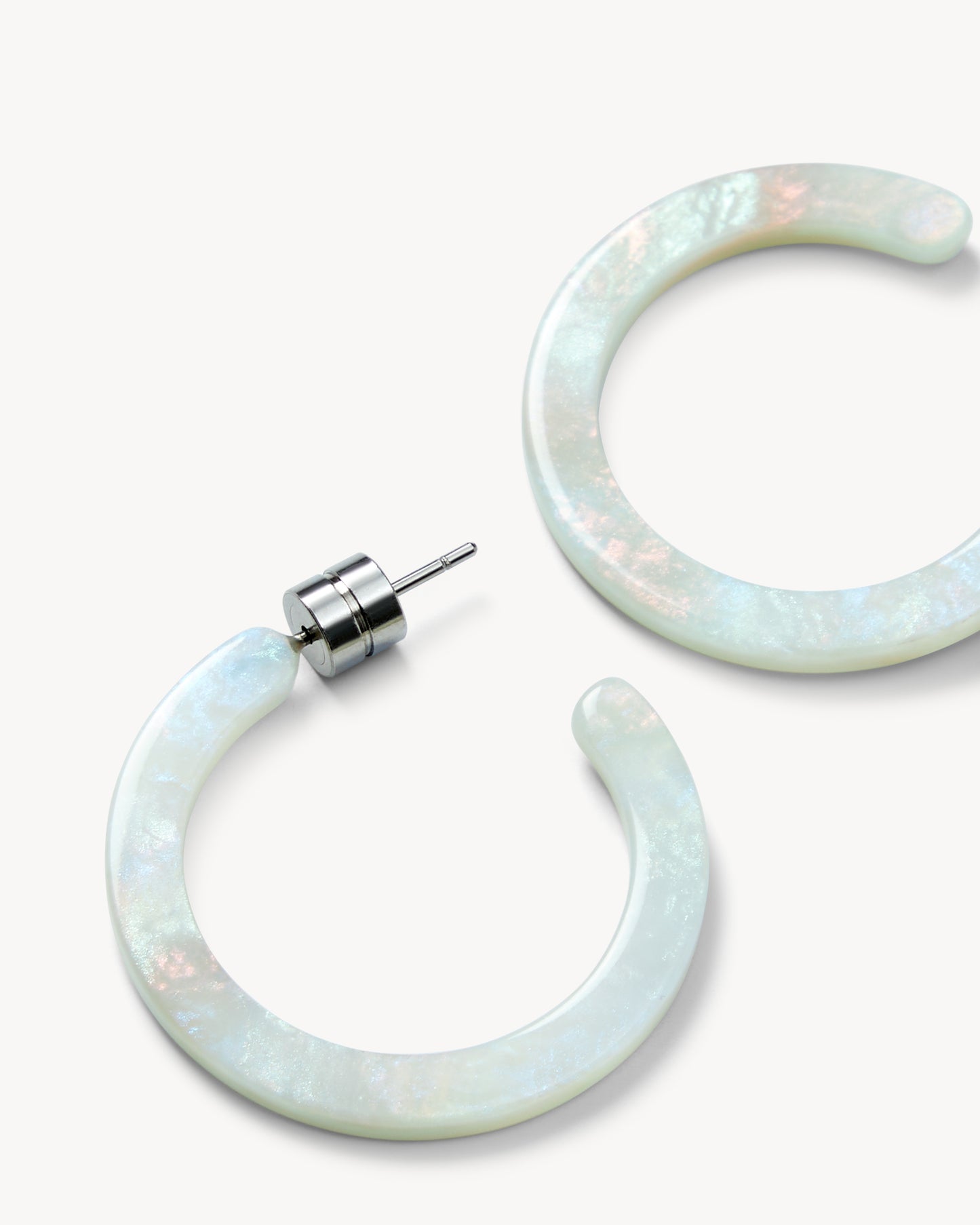 Mini Hoops in Astral Mint