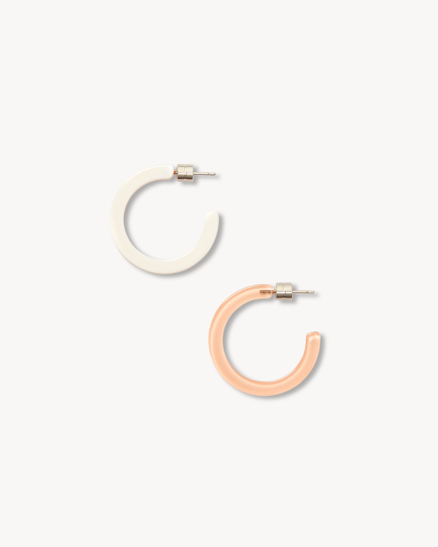 Mini Hoops in Blush Chantilly