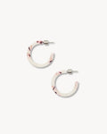Mini Hoops in Blush Terrazzo