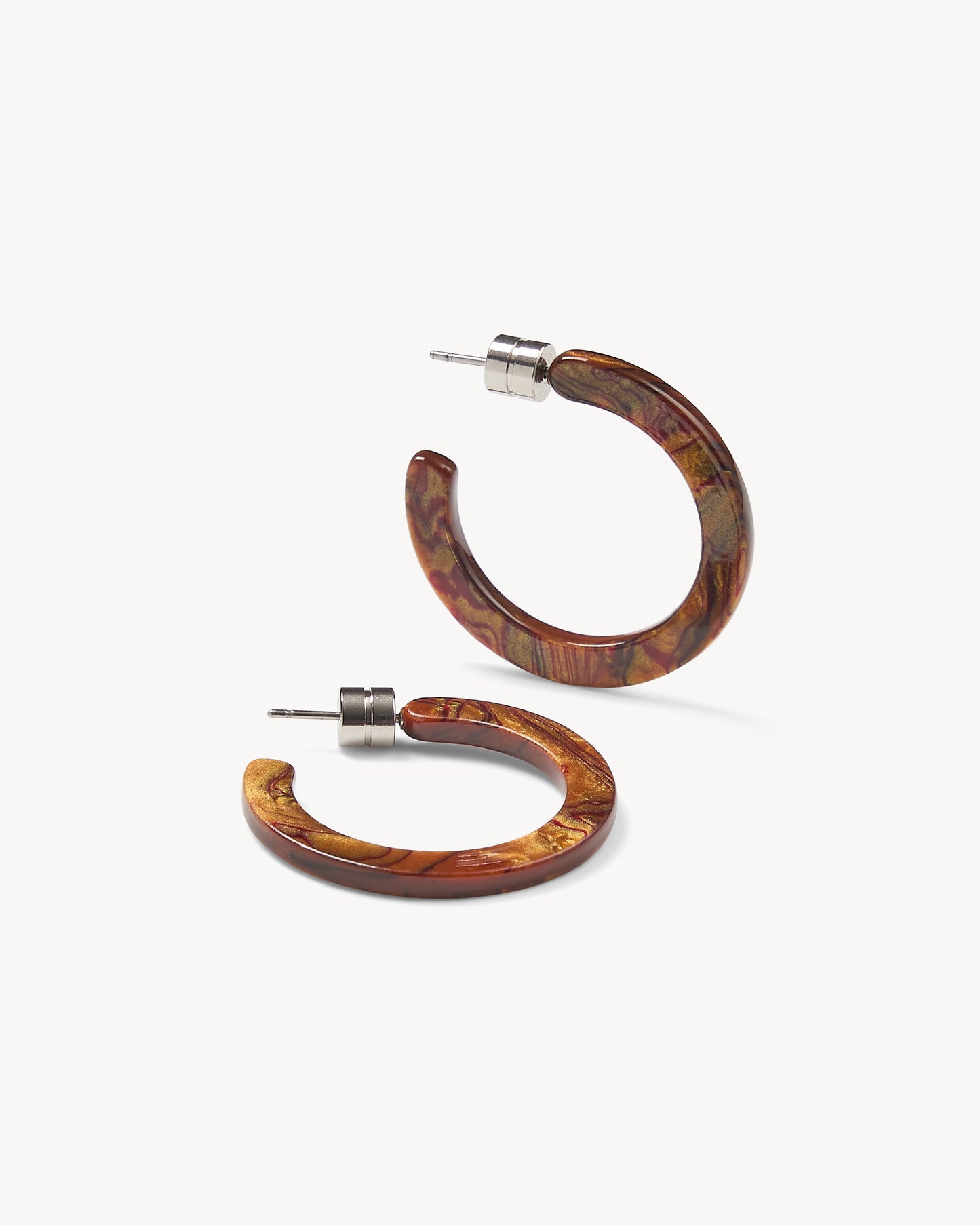 Mini Hoops in Bronze