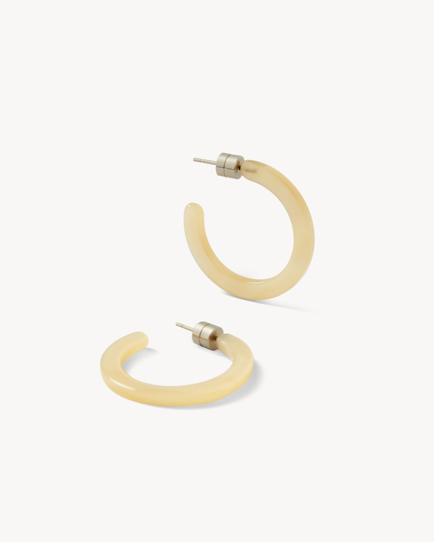 Mini Hoops in Citrine