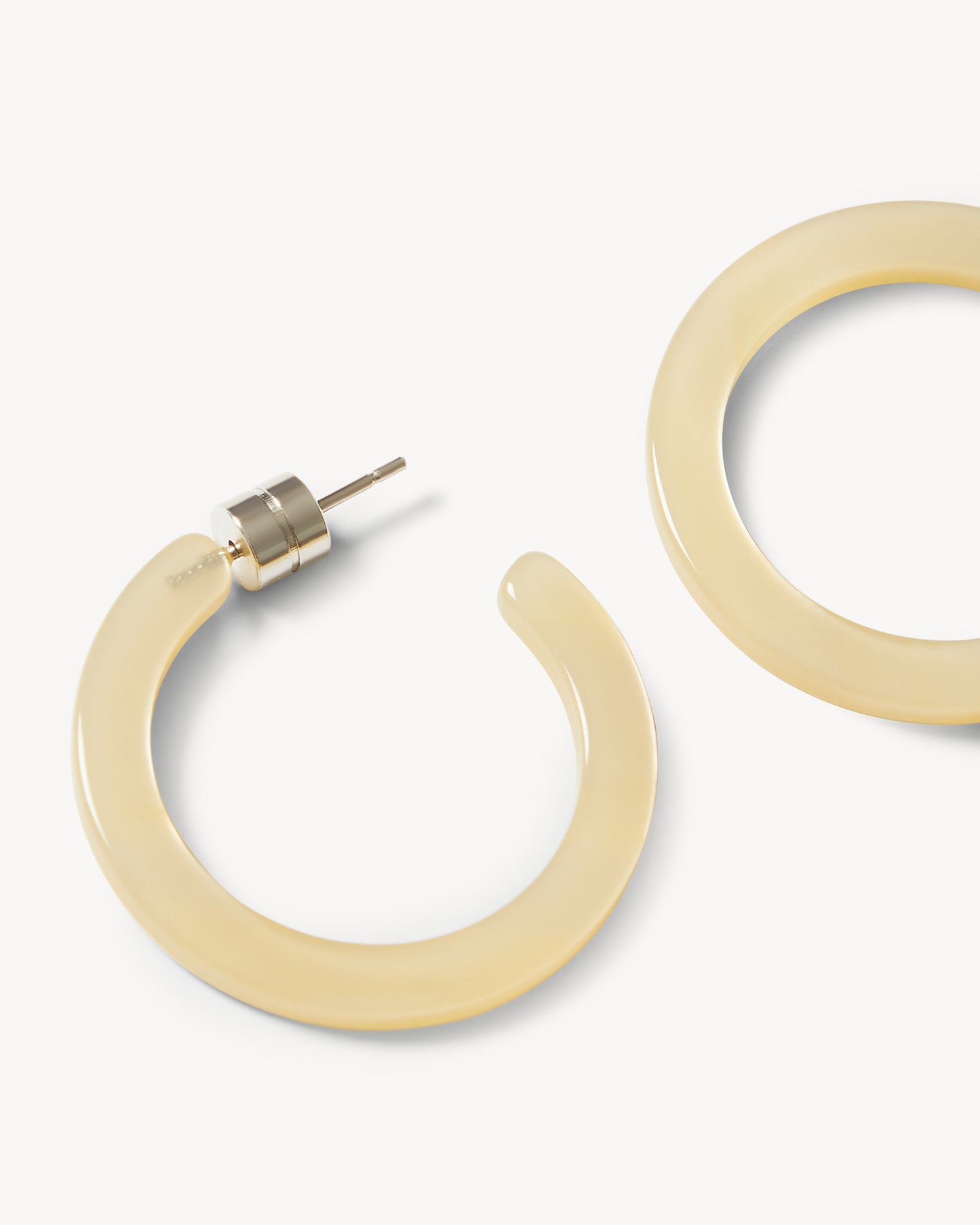 Mini Hoops in Citrine