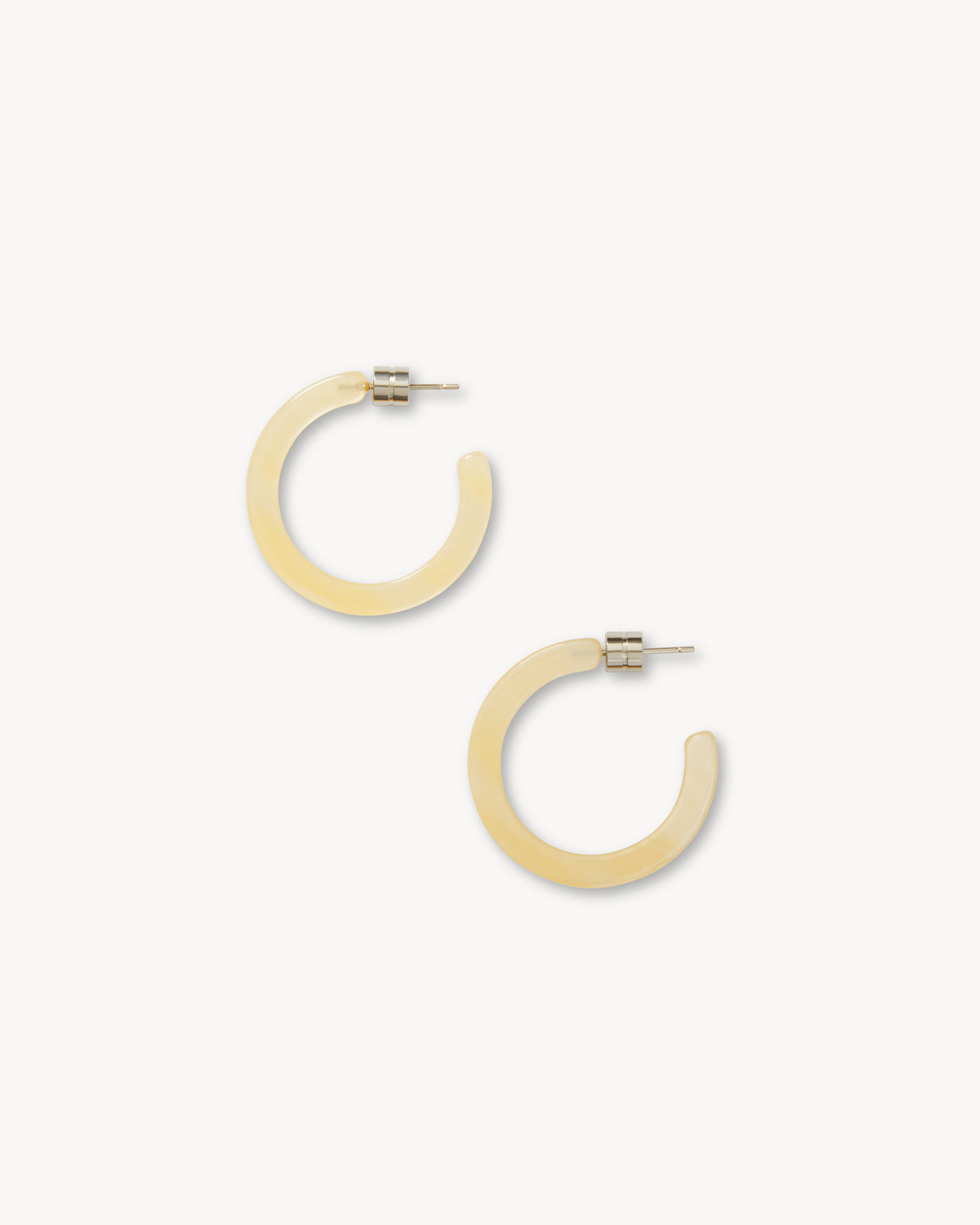 Mini Hoops in Citrine
