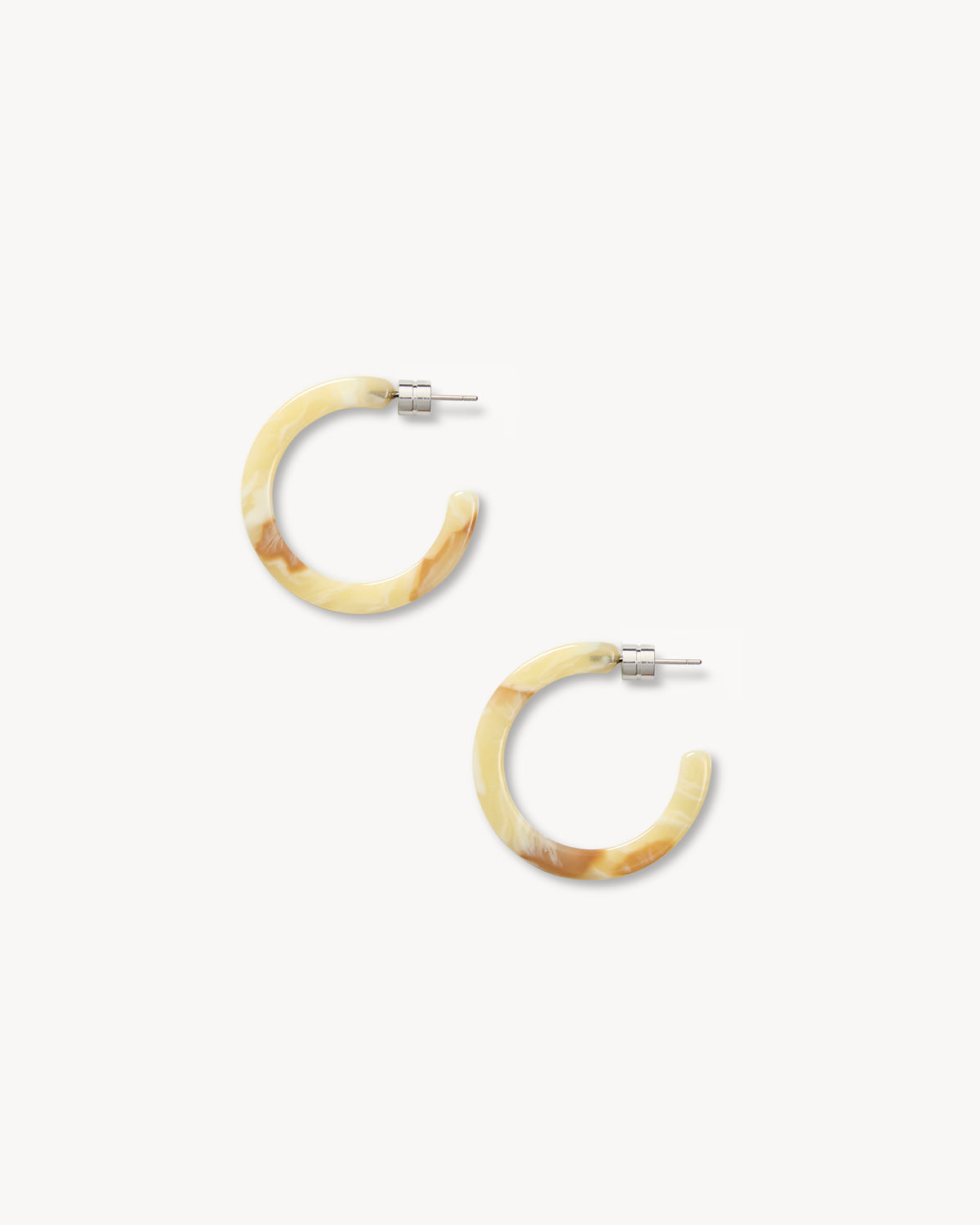 Mini Hoops in Crème