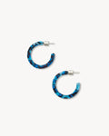 Mini Hoops in Ocean Blue
