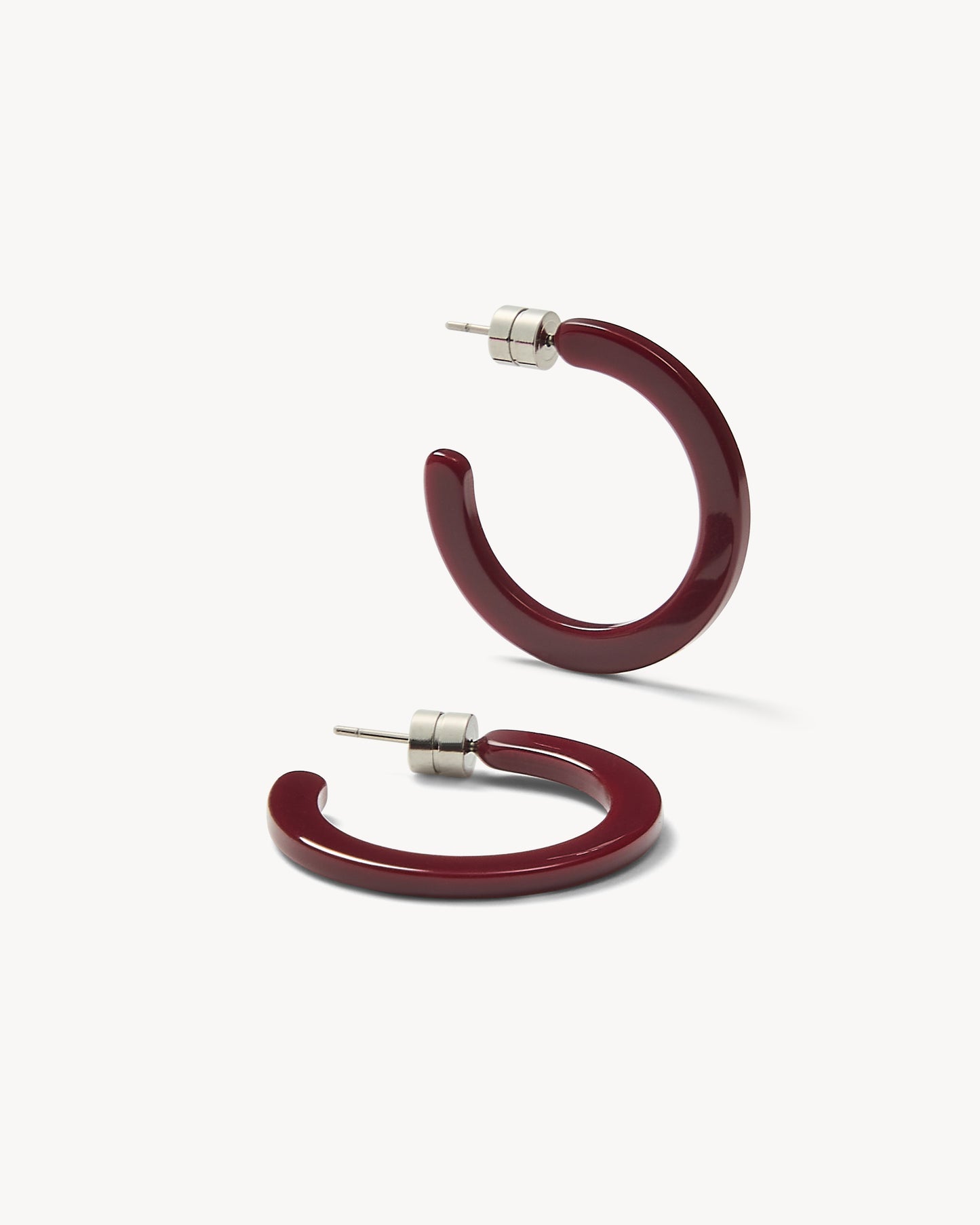 Mini Hoops in Oxblood