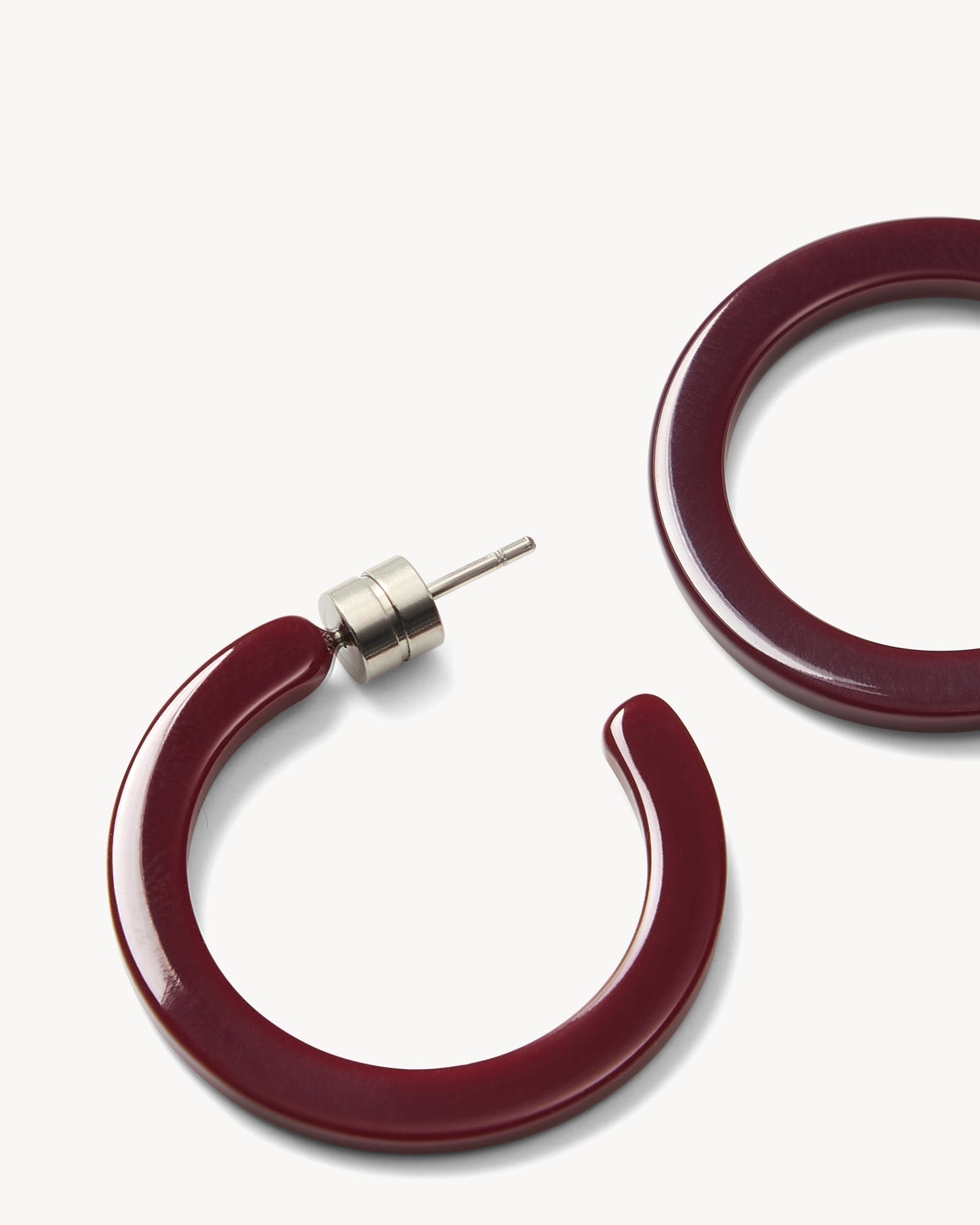 Mini Hoops in Oxblood