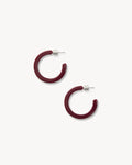 Mini Hoops in Oxblood