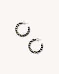 Mini Hoops in Perle Noir