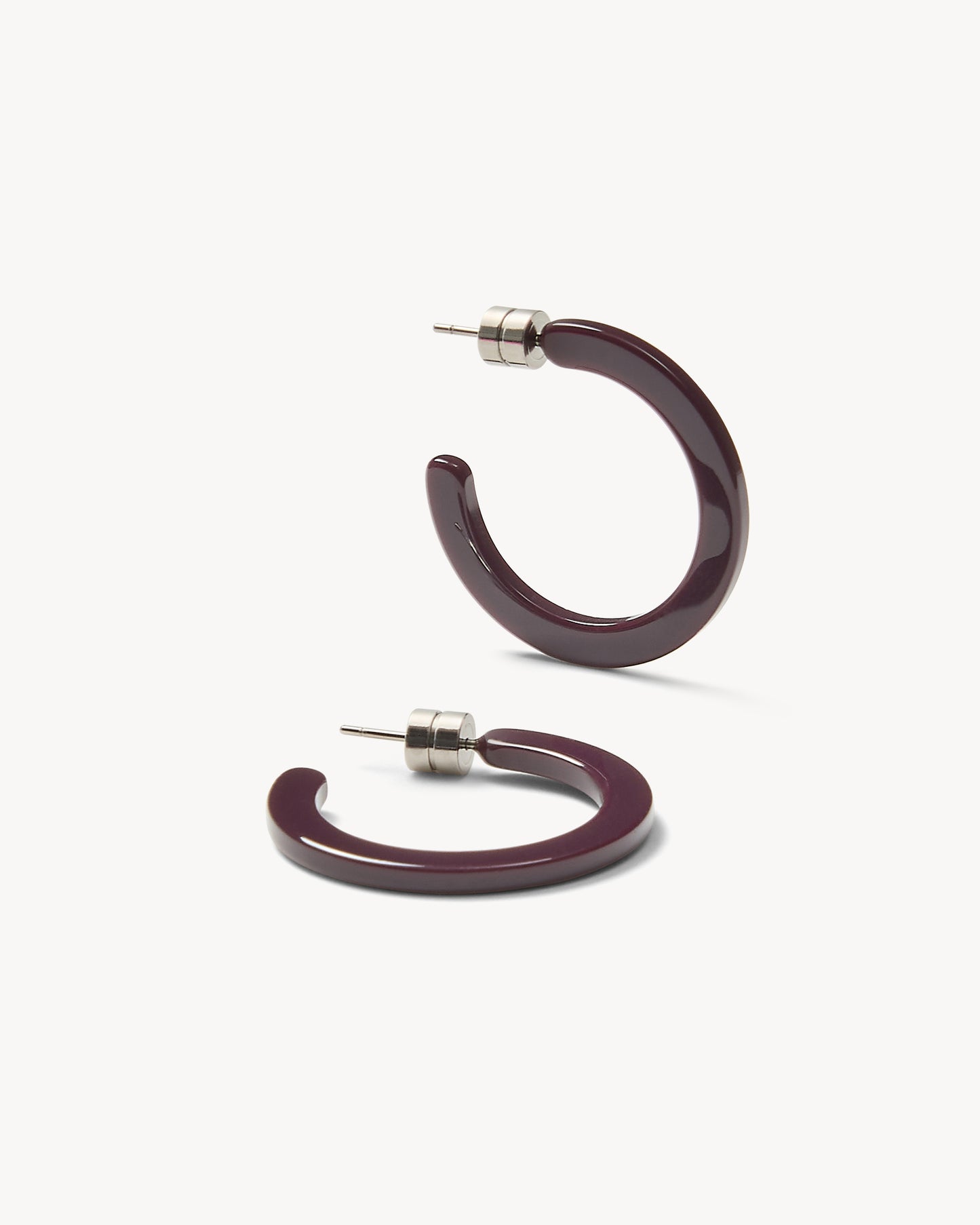 Mini Hoops in Royal Peony