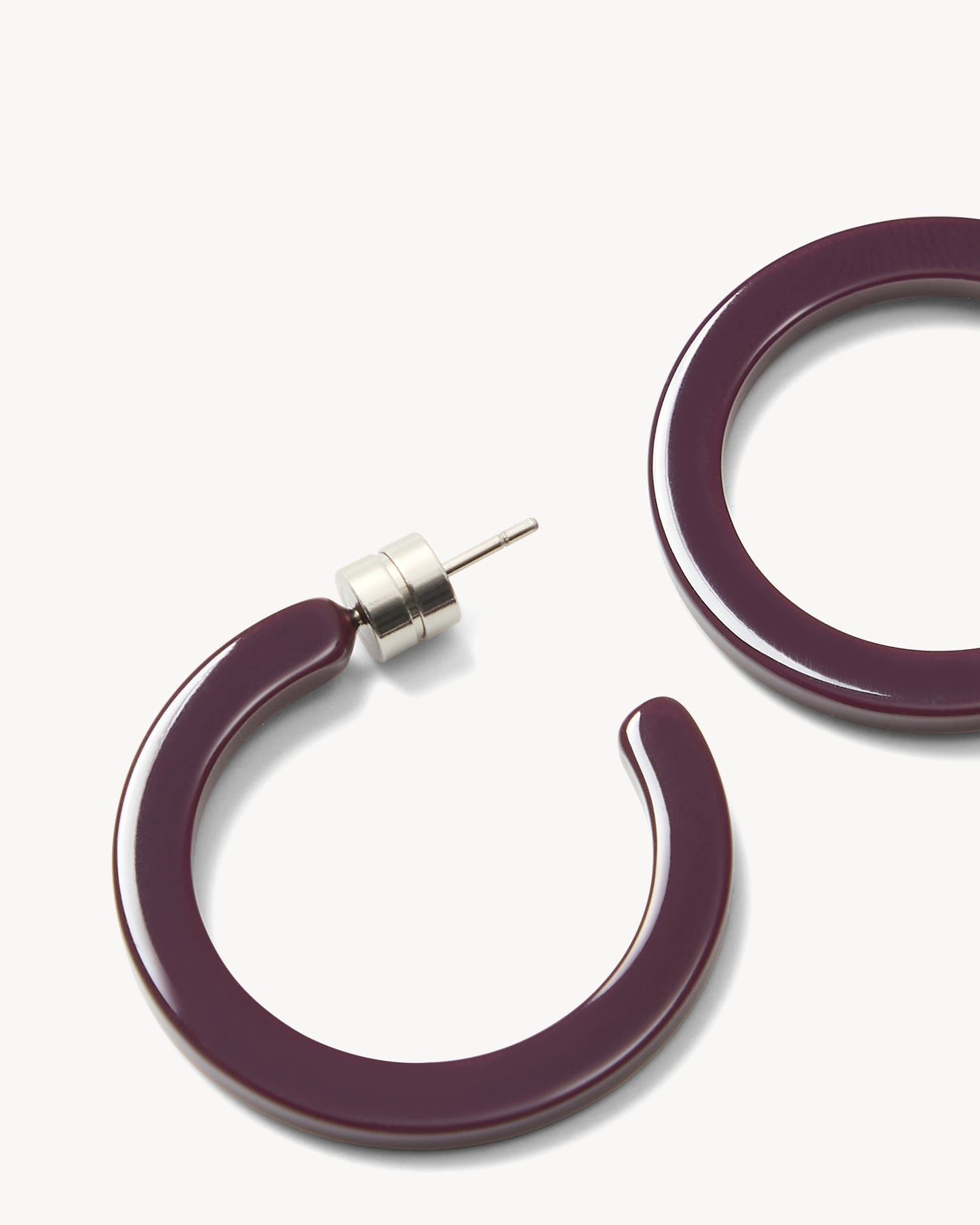 Mini Hoops in Royal Peony
