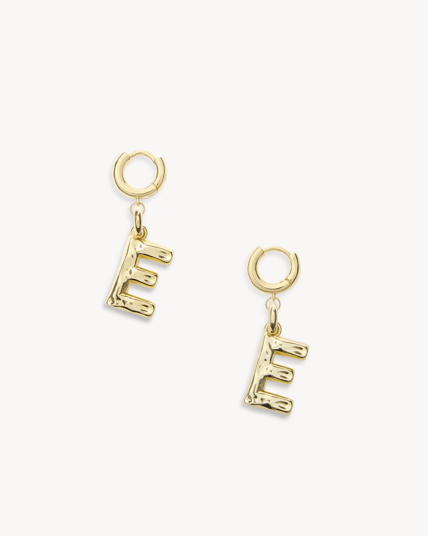 Monogram Huggies in Gold