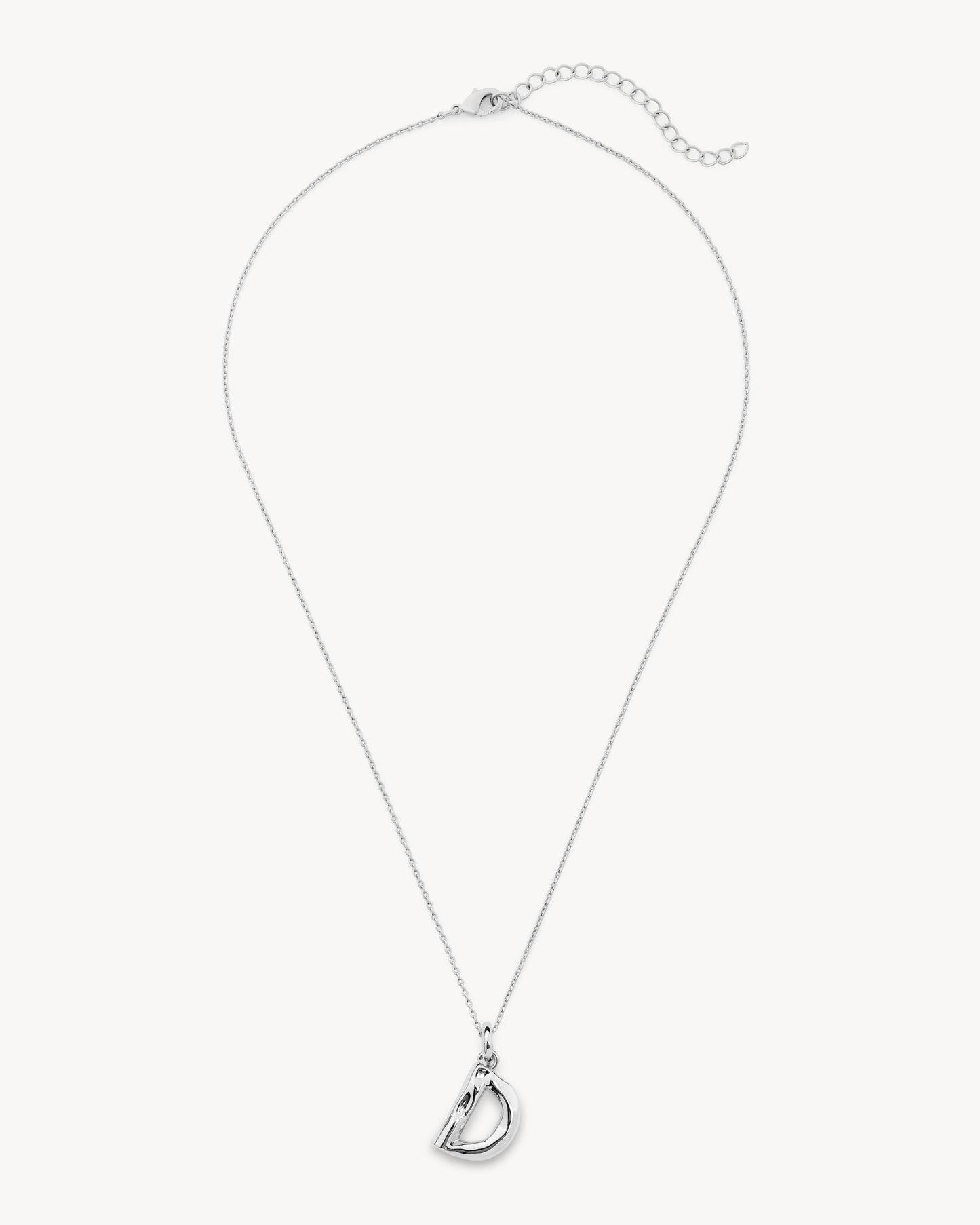 Monogram Necklace in Silver