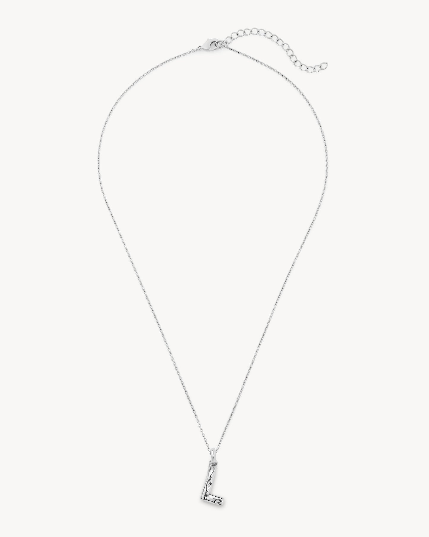 Monogram Necklace in Silver