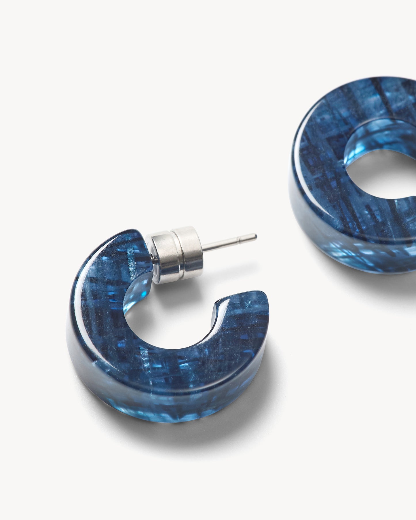 Muse Hoops in Chambray