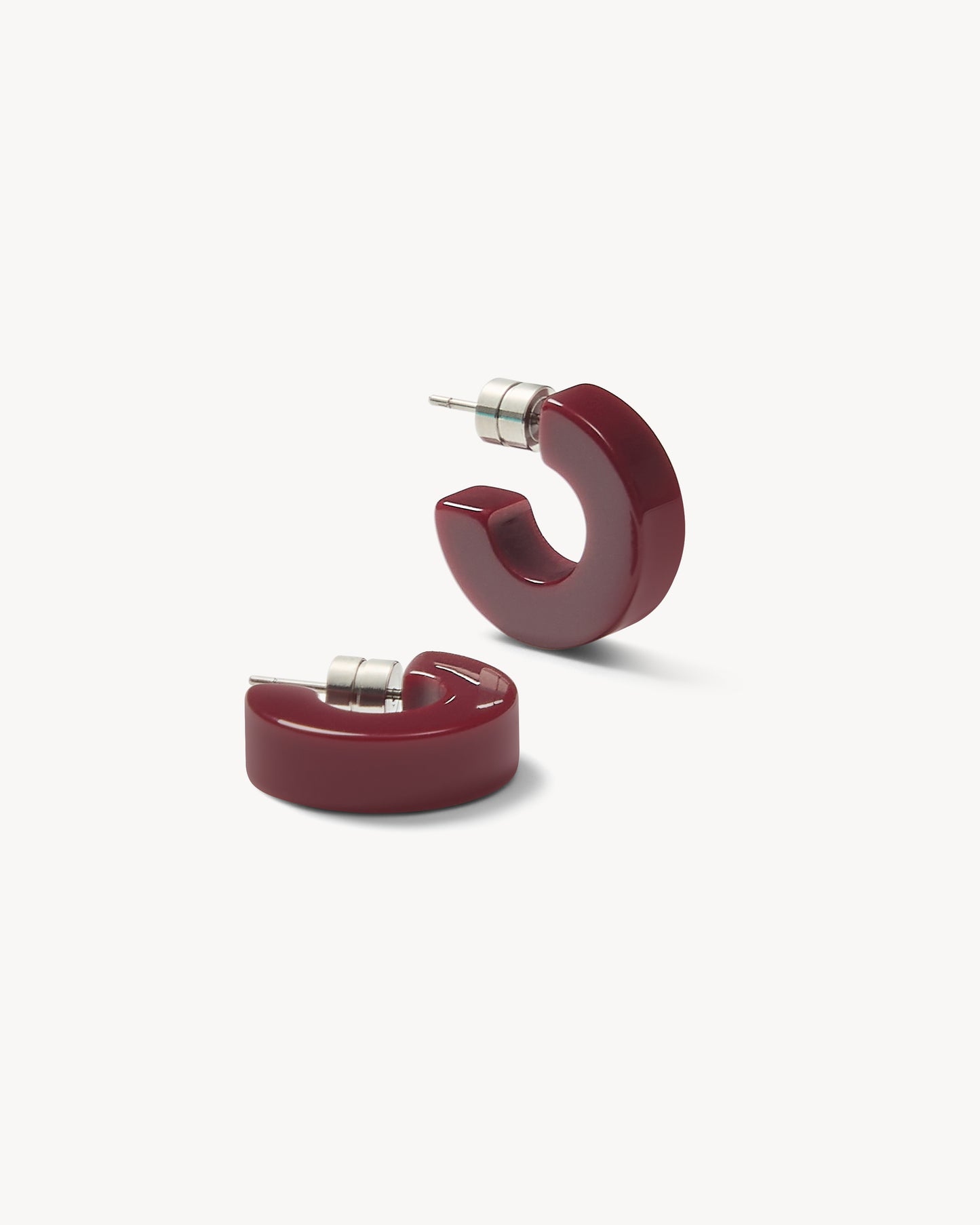 Muse Hoops in Oxblood