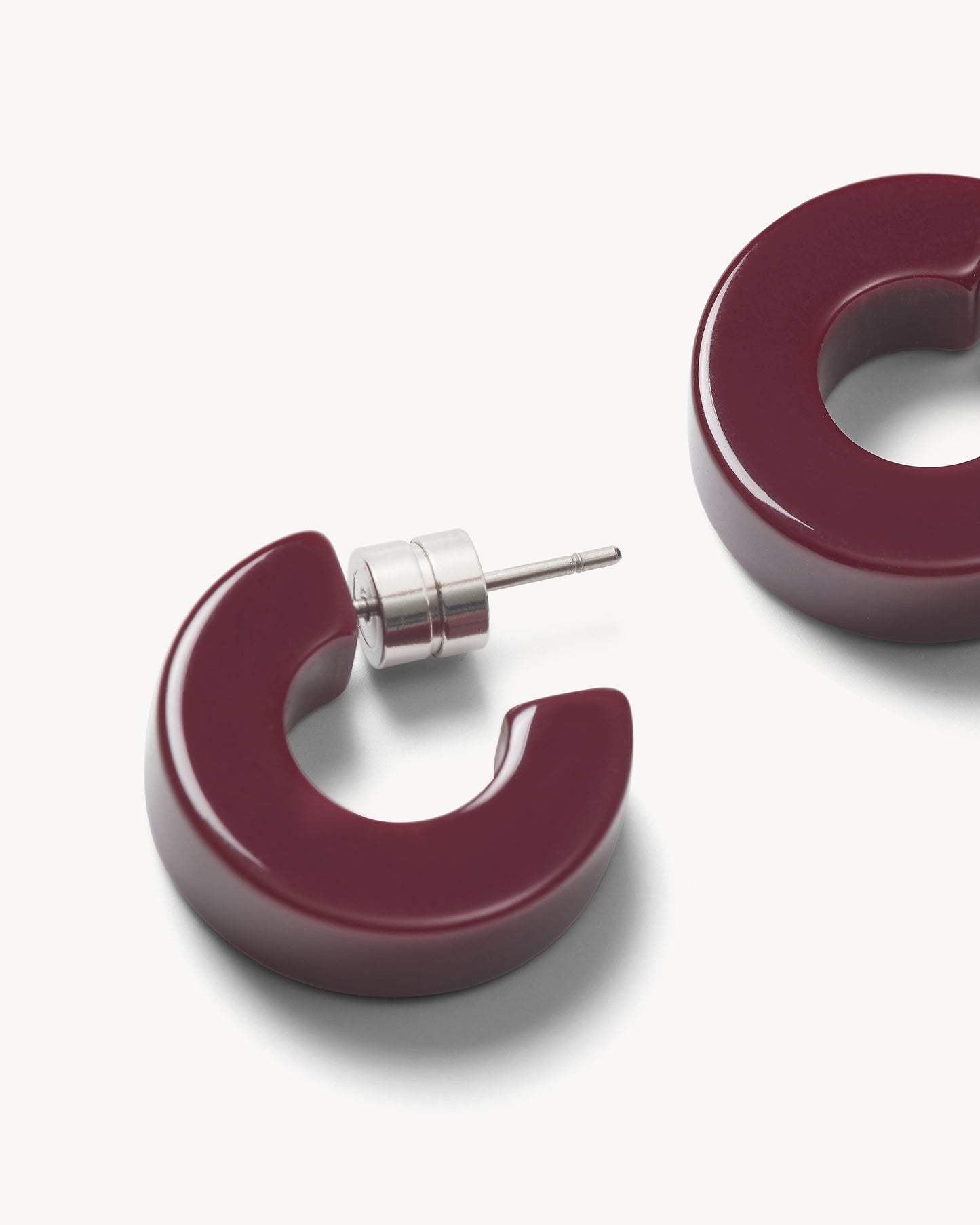 Muse Hoops in Oxblood
