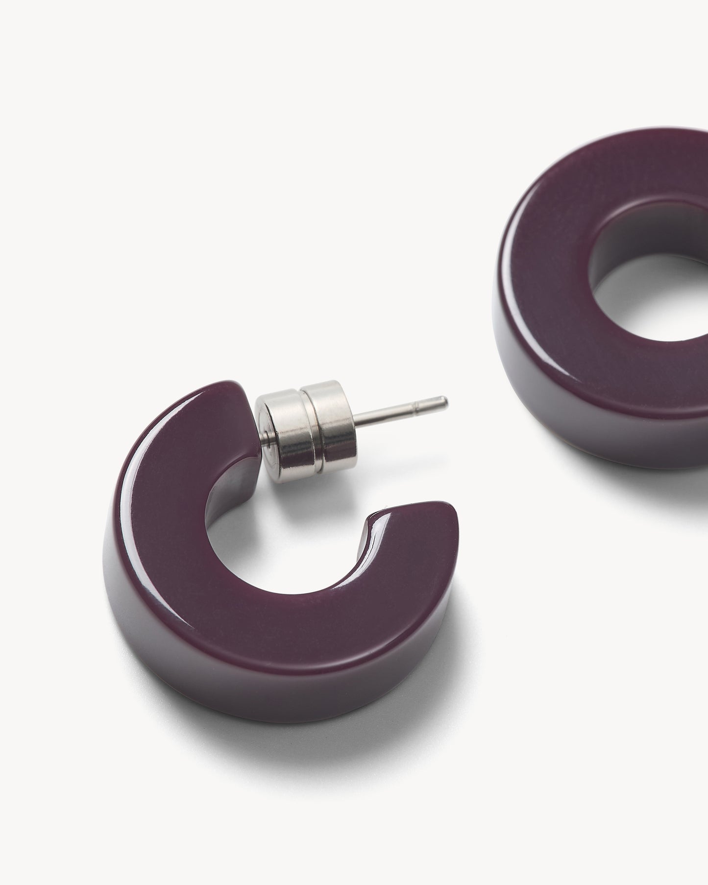 Muse Hoops in Royal Peony
