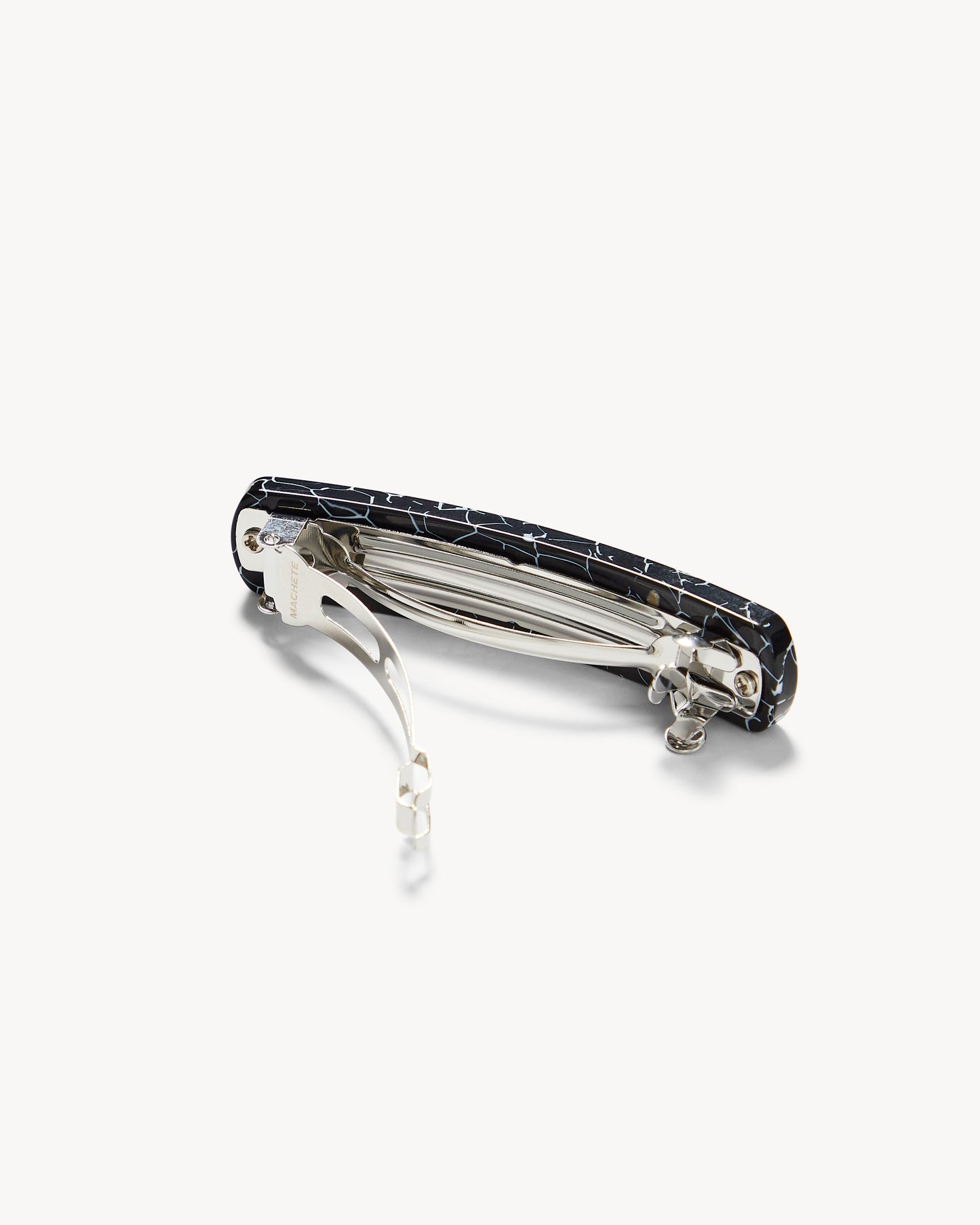 No. 3 Heirloom Barrette in Black Marble