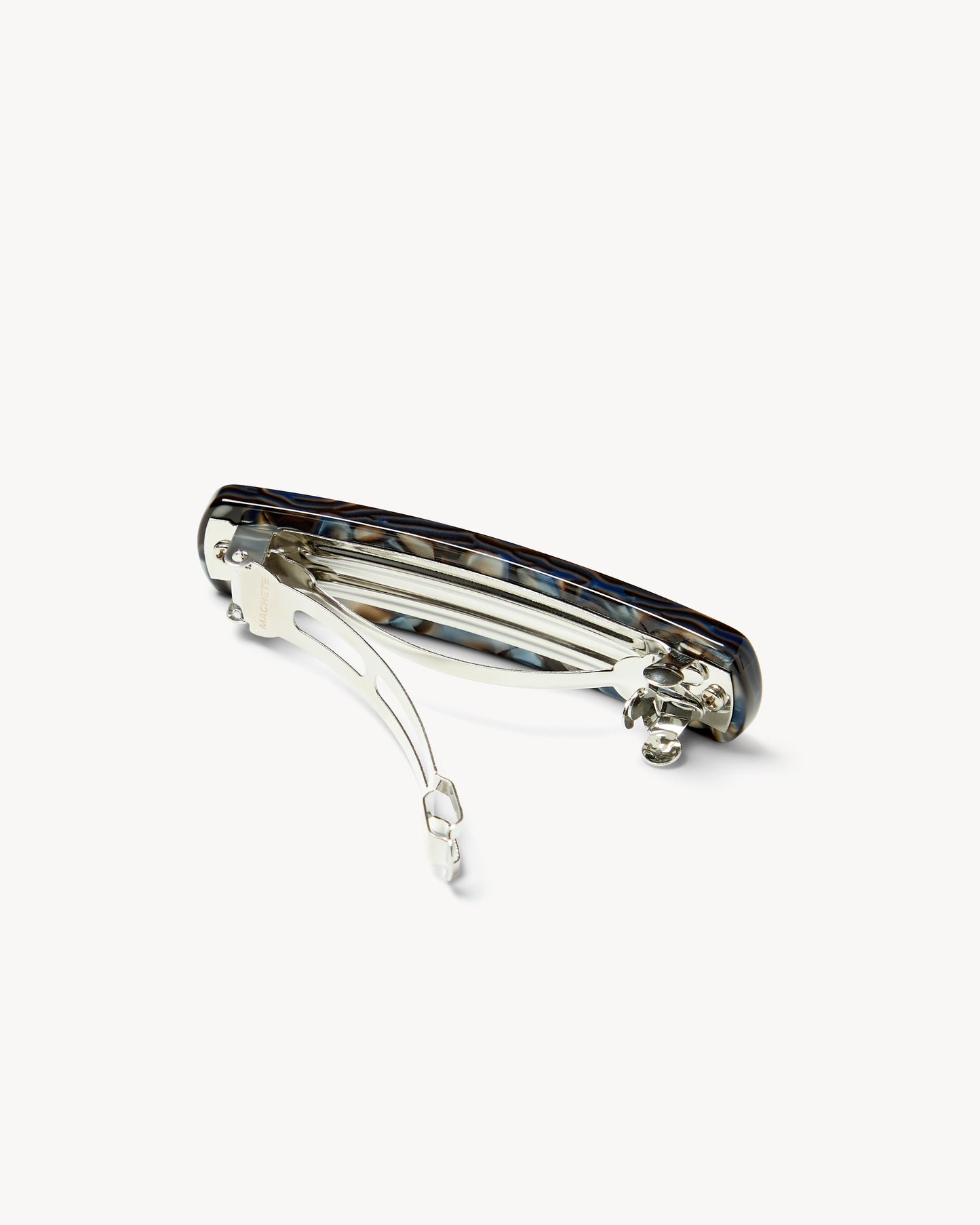 No. 3 Heirloom Barrette in Blue Horn