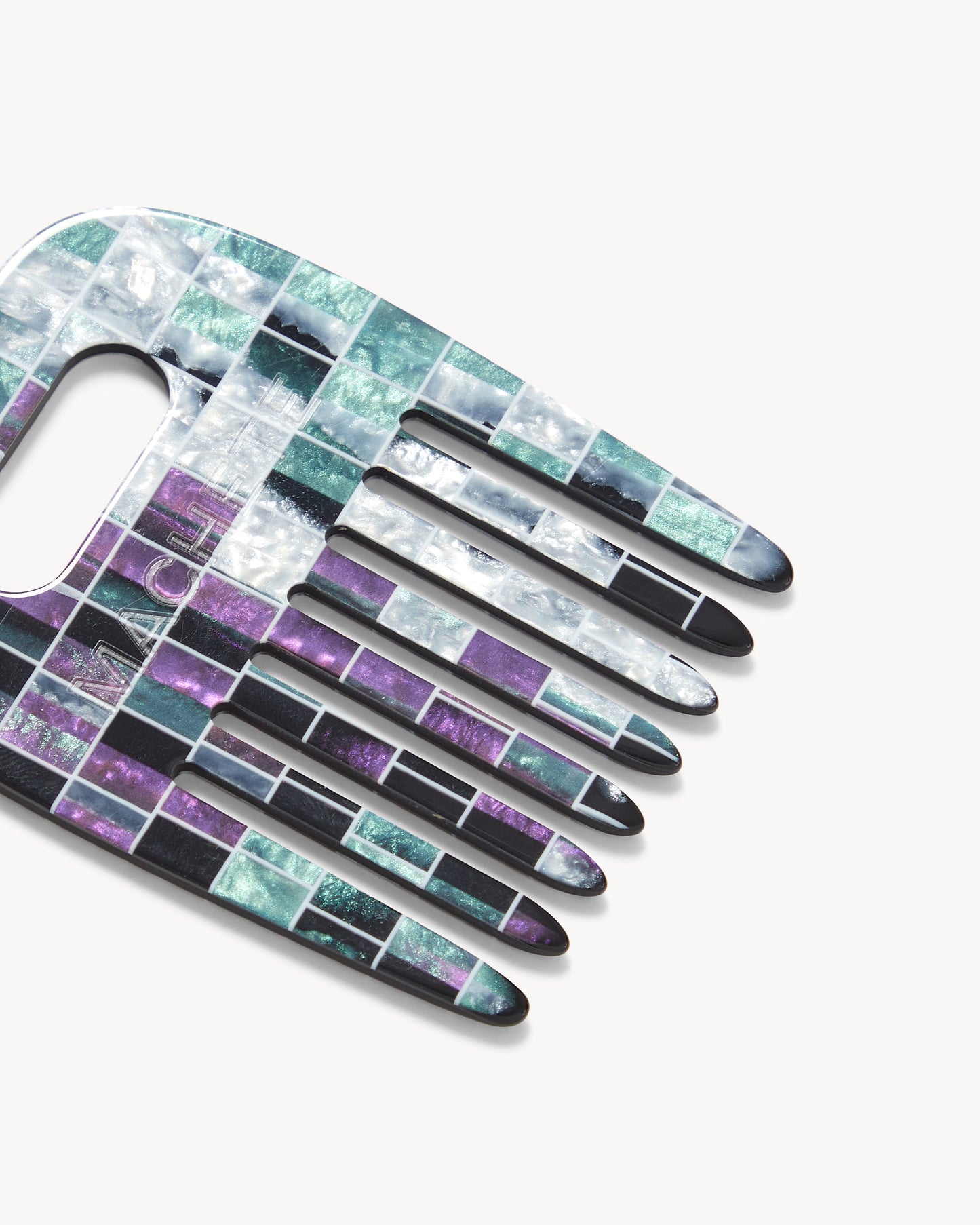 No. 4 Comb in Terre Shell Checker
