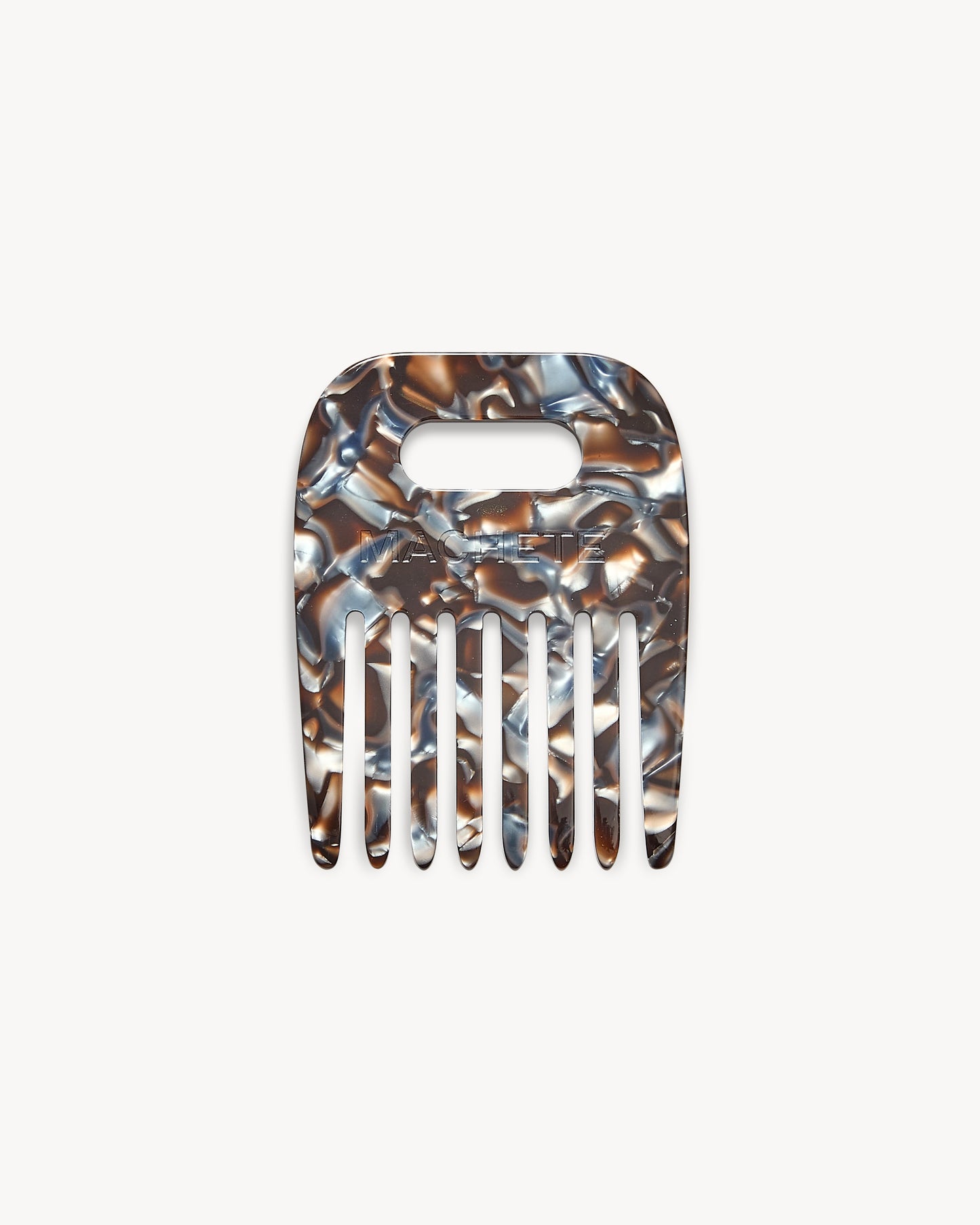 No. 4 Comb in Blue Horn