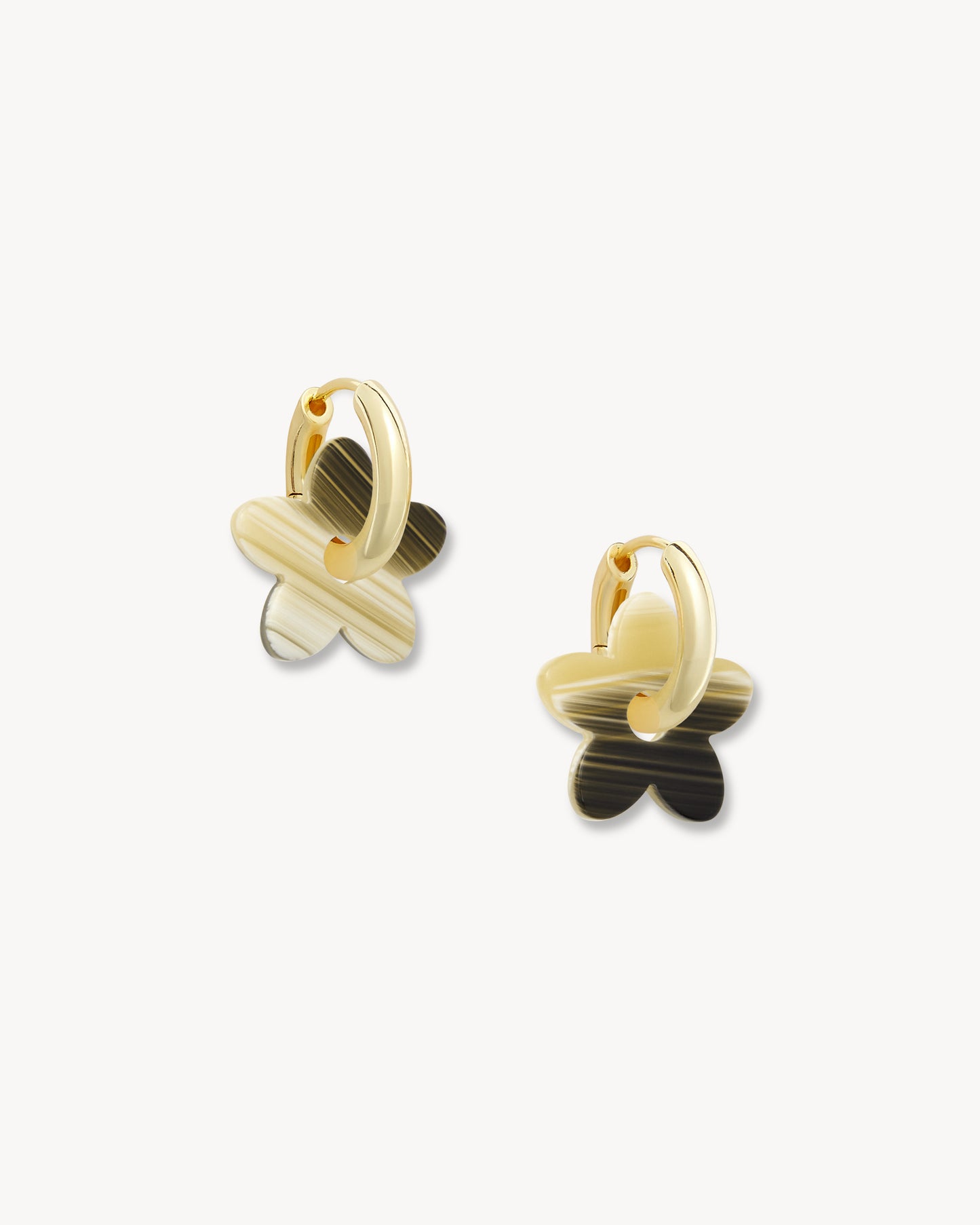 Petite Flower Charms in Horn
