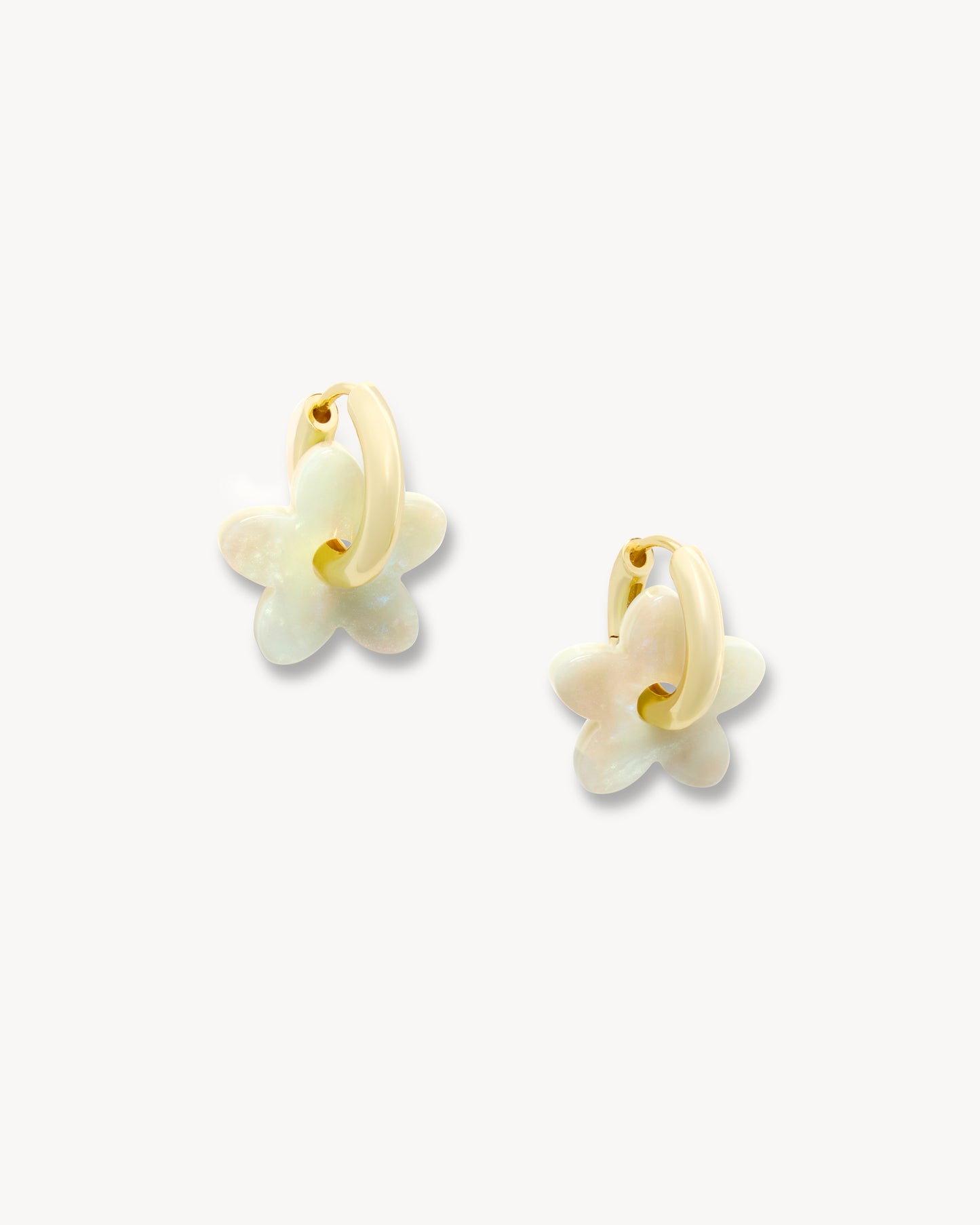 Petite Flower Charms in Astral Mint