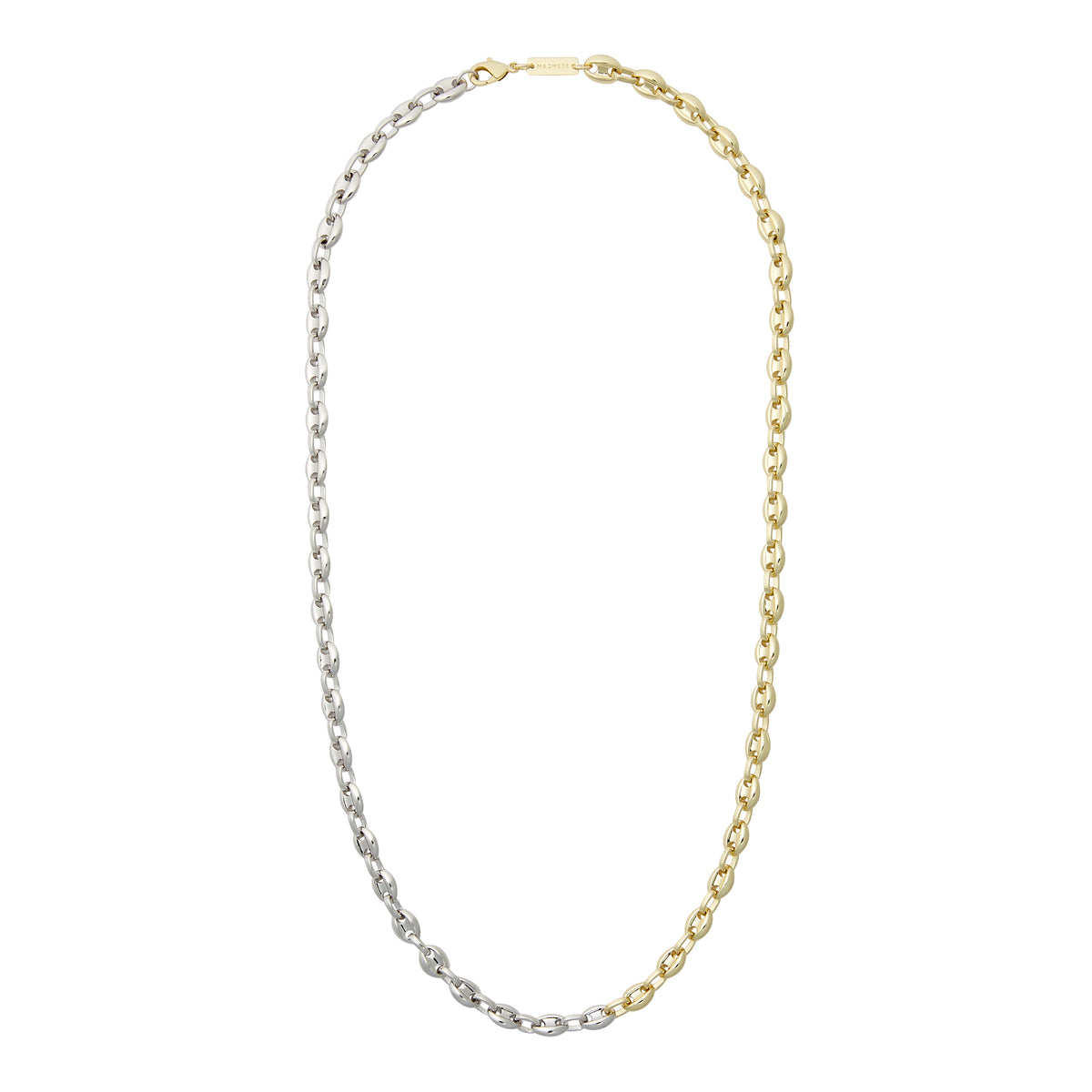 Petite Coffee Bead Necklace in Gold and Silver