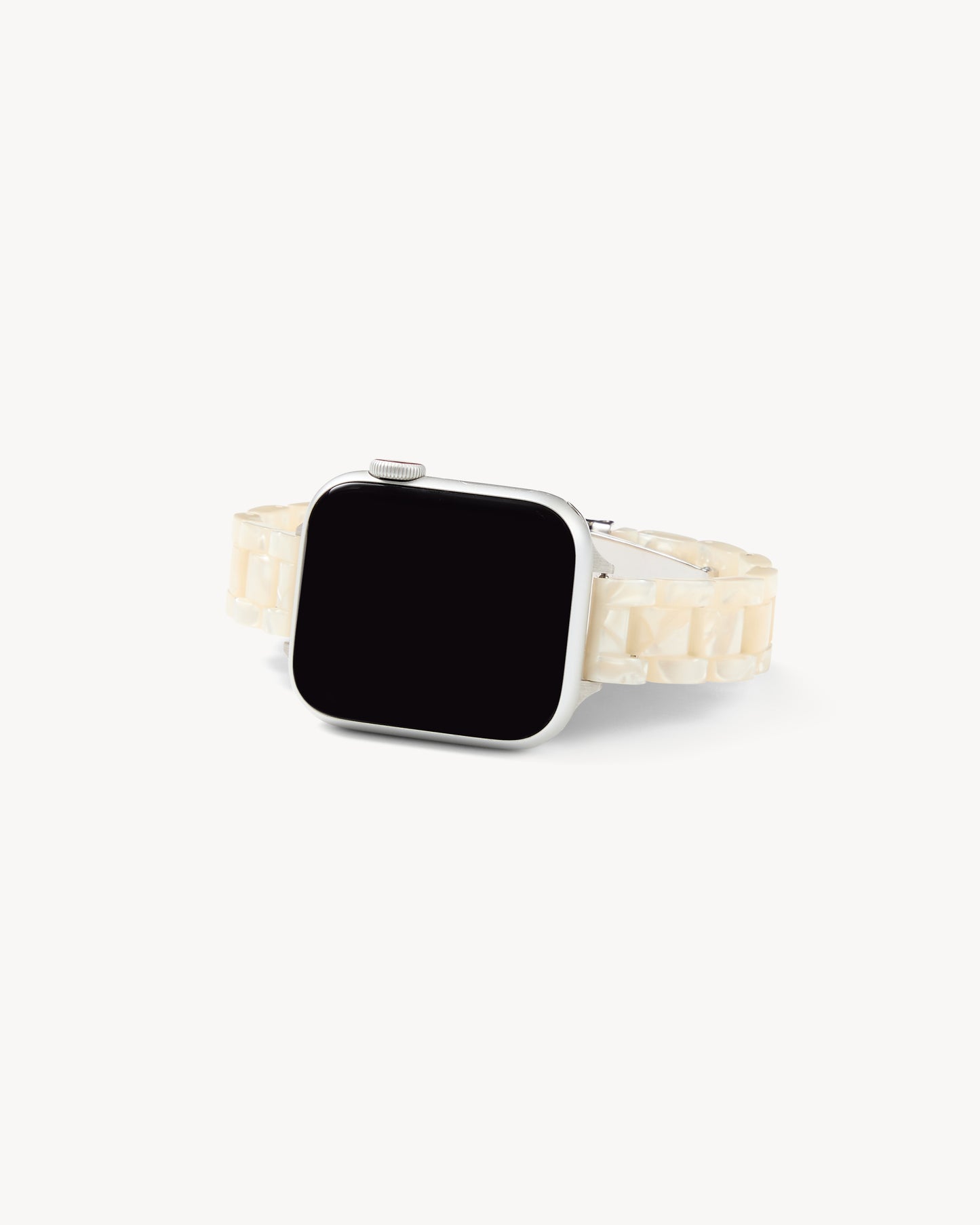 Skinny Apple Watch Band in White Shell