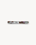 Slim Paris Barrette in Brown Shell Checker