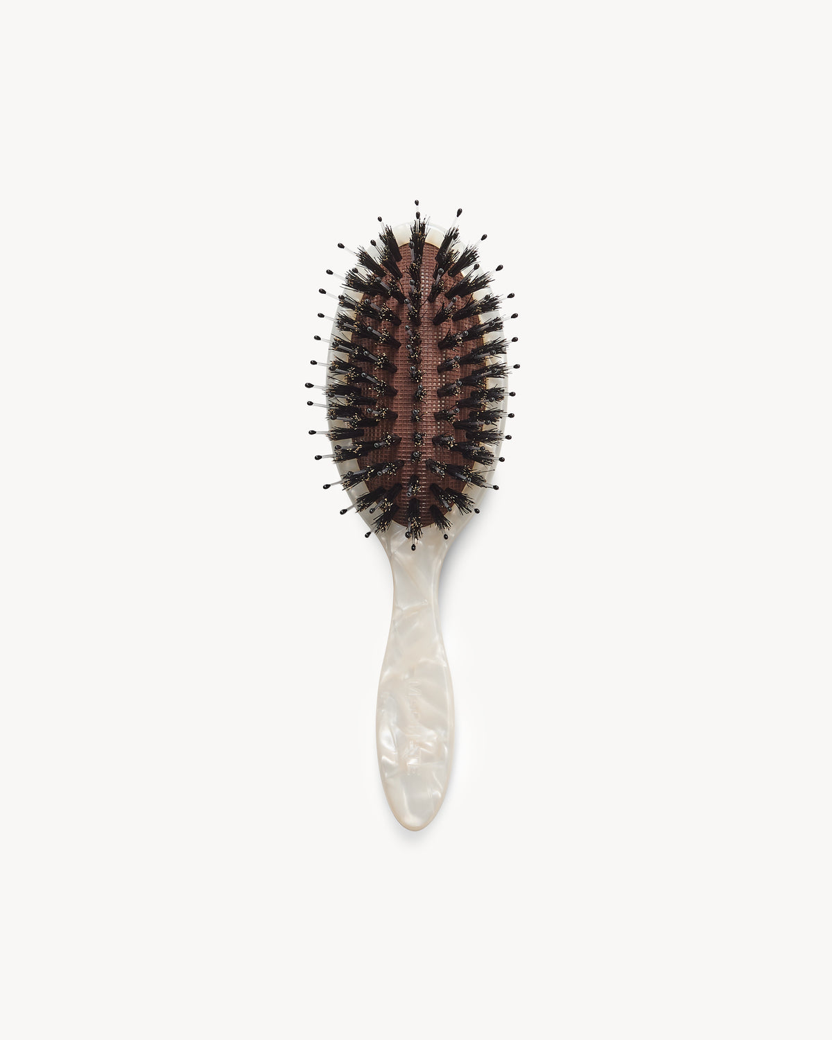 Travel Hair Brush in White Shell