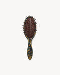 Travel Detangling Hair Brush in Green Tortoise