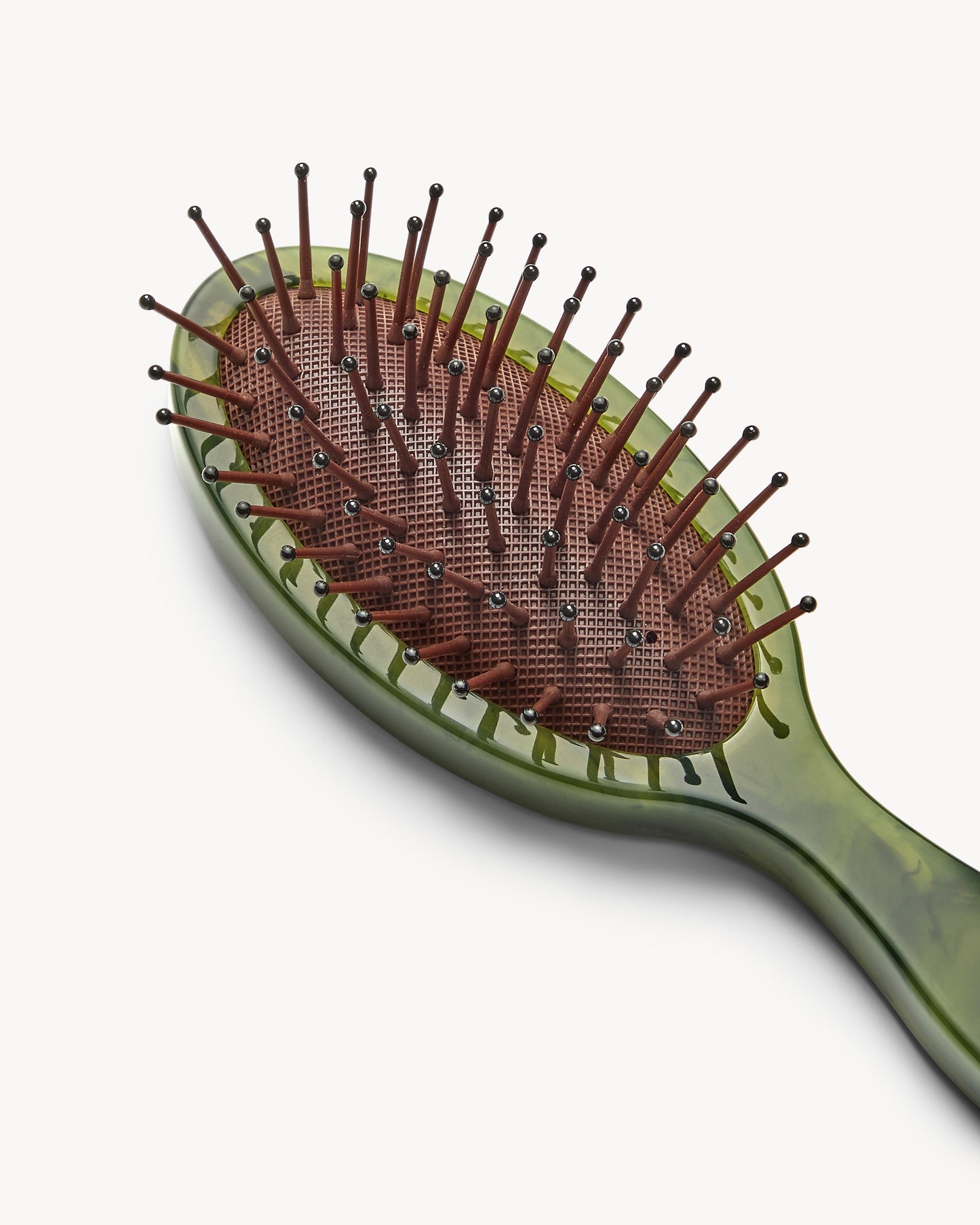 Travel Detangling Hair Brush in Algae