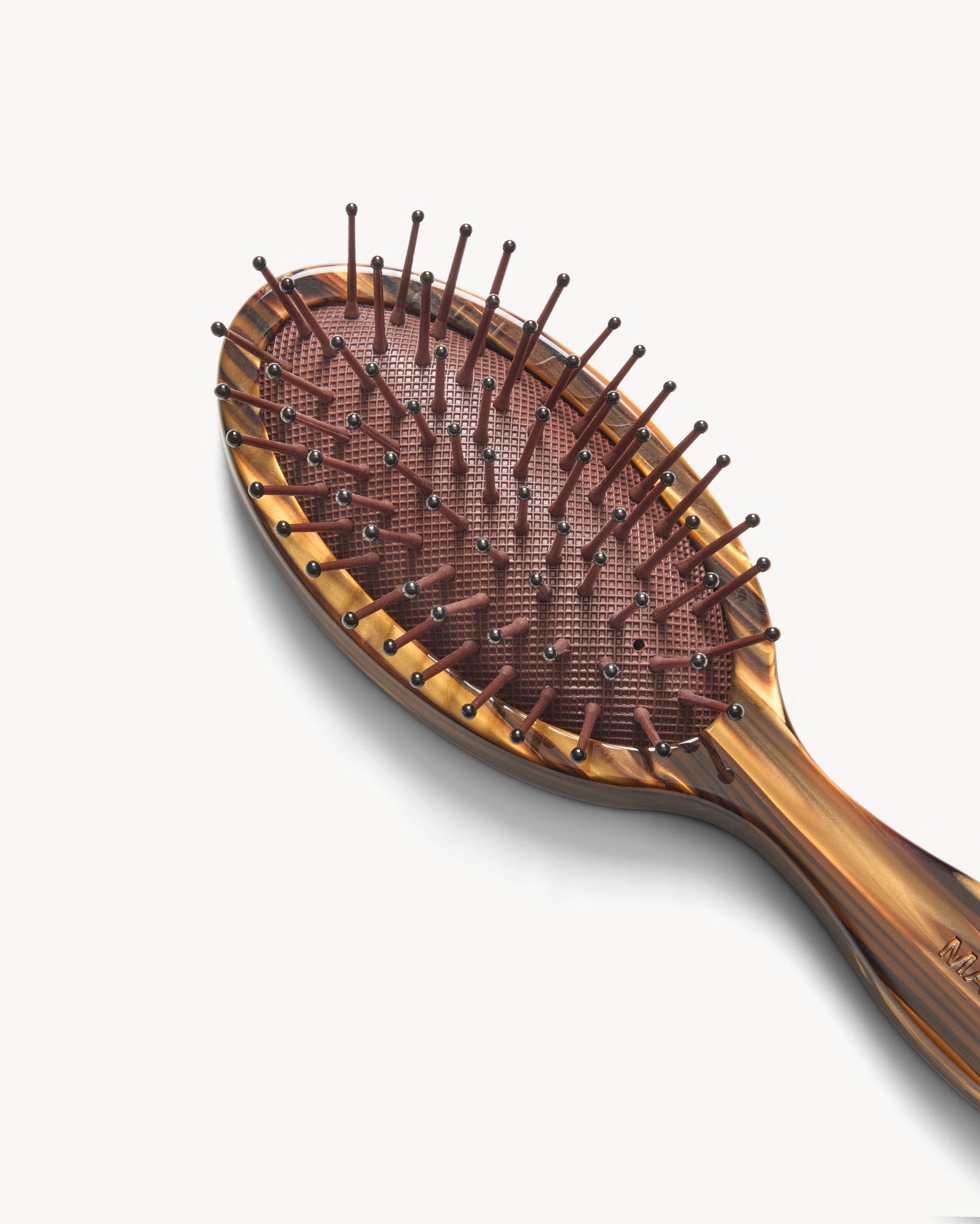 Travel Detangling Hair Brush in Tiger's Eye