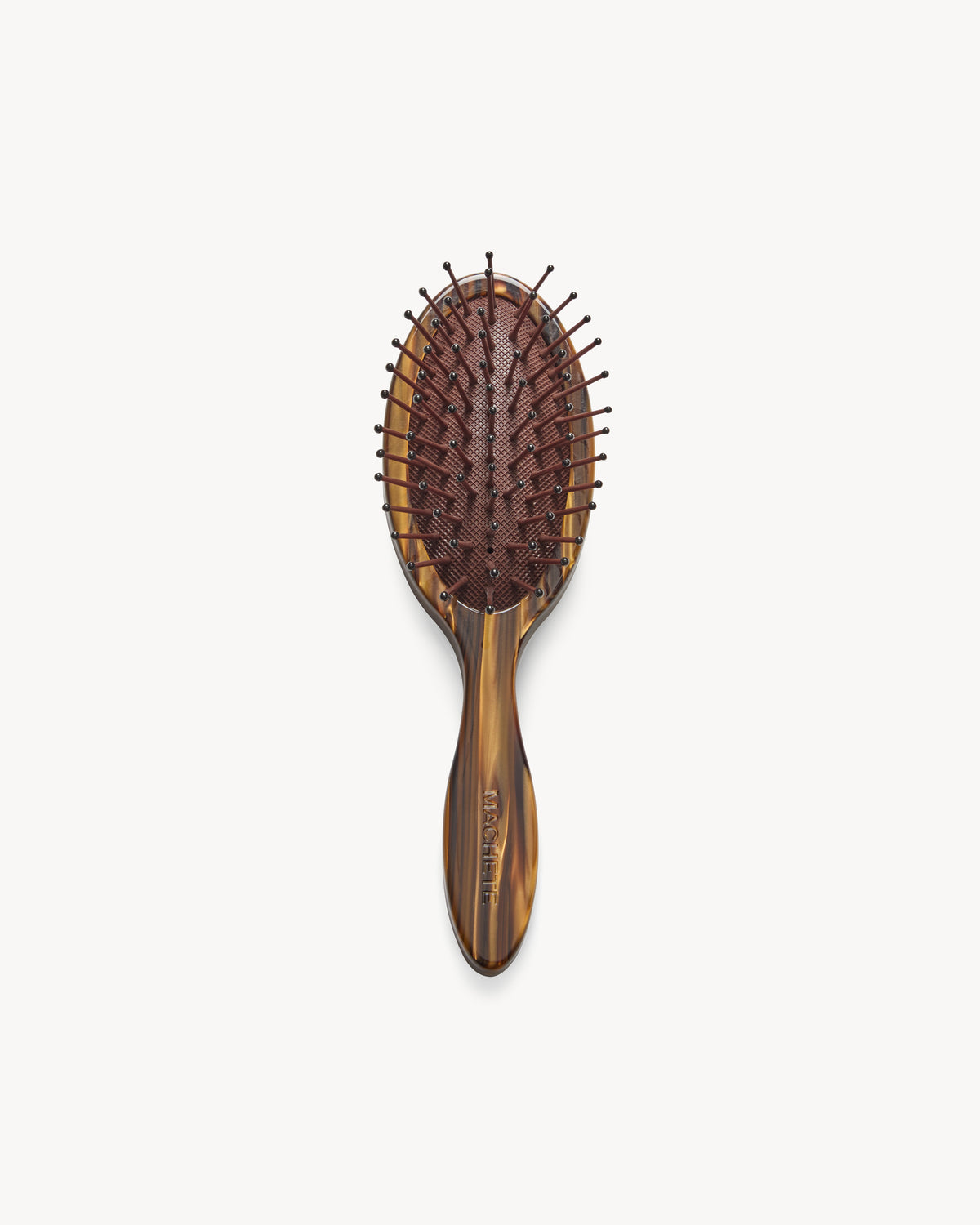 Travel Detangling Hair Brush in Tiger's Eye