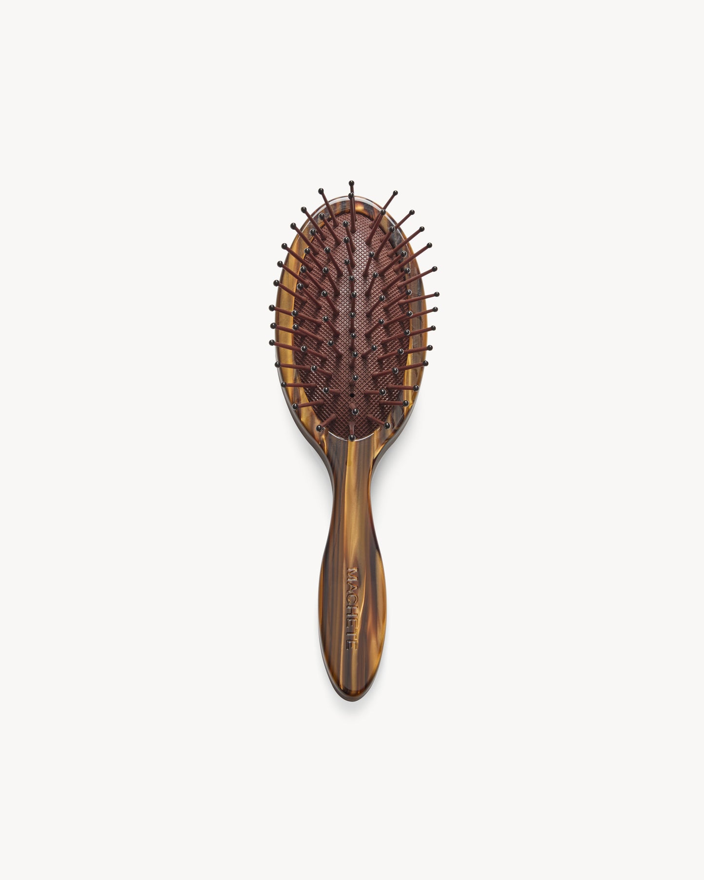 Travel Detangling Hair Brush in Tiger's Eye