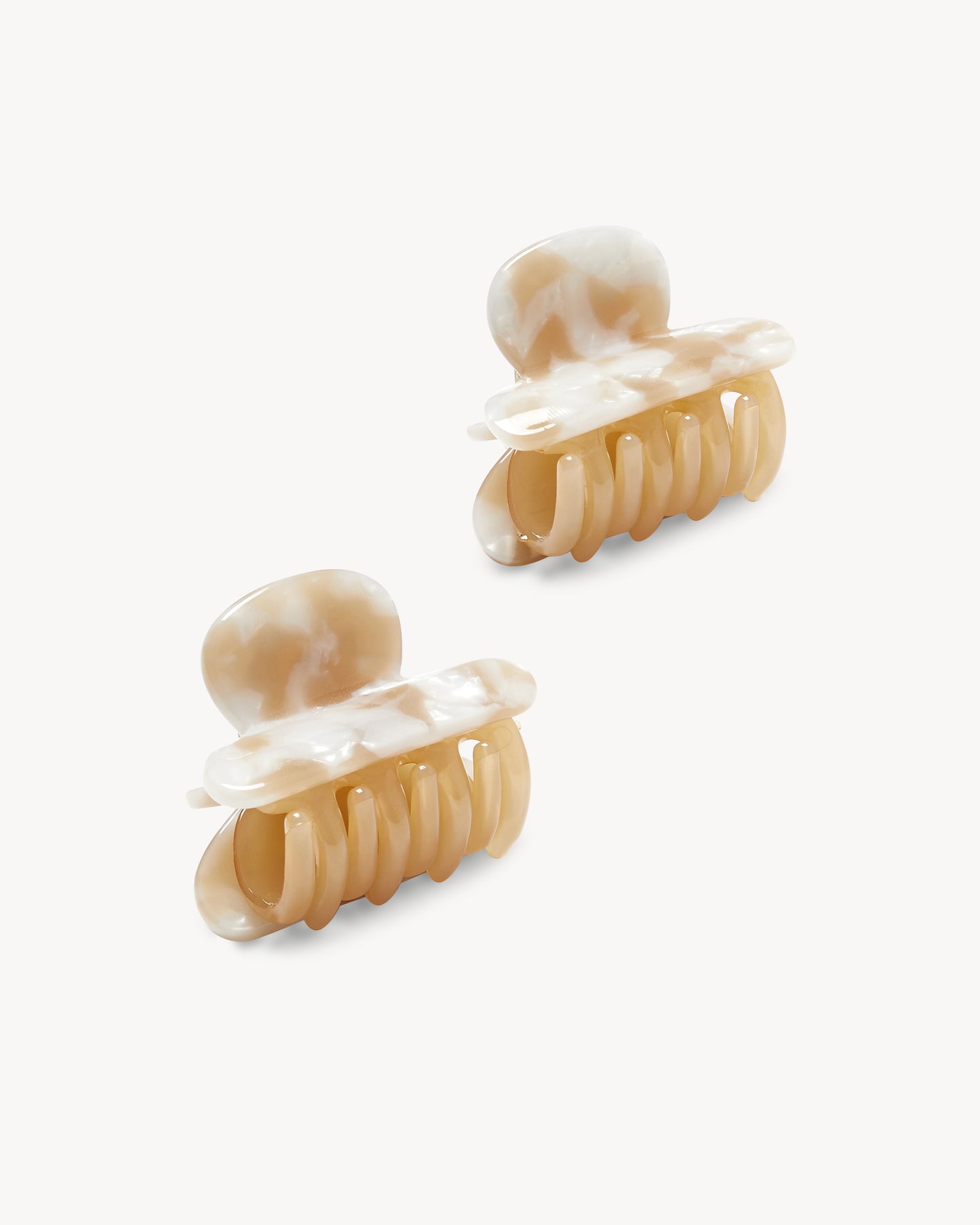 Twin Heirloom Claws in Taupe Shell