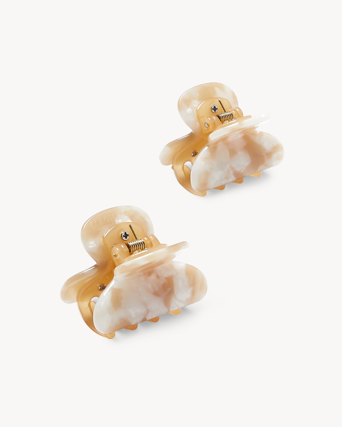 Twin Heirloom Claws in Taupe Shell