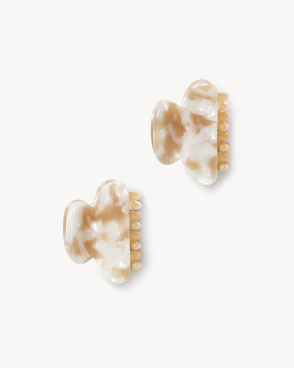 Twin Heirloom Claws in Taupe Shell