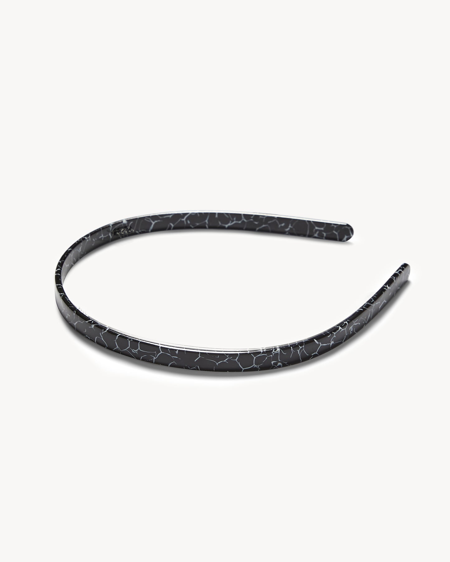 Ultralight Thin Headband in Black Marble