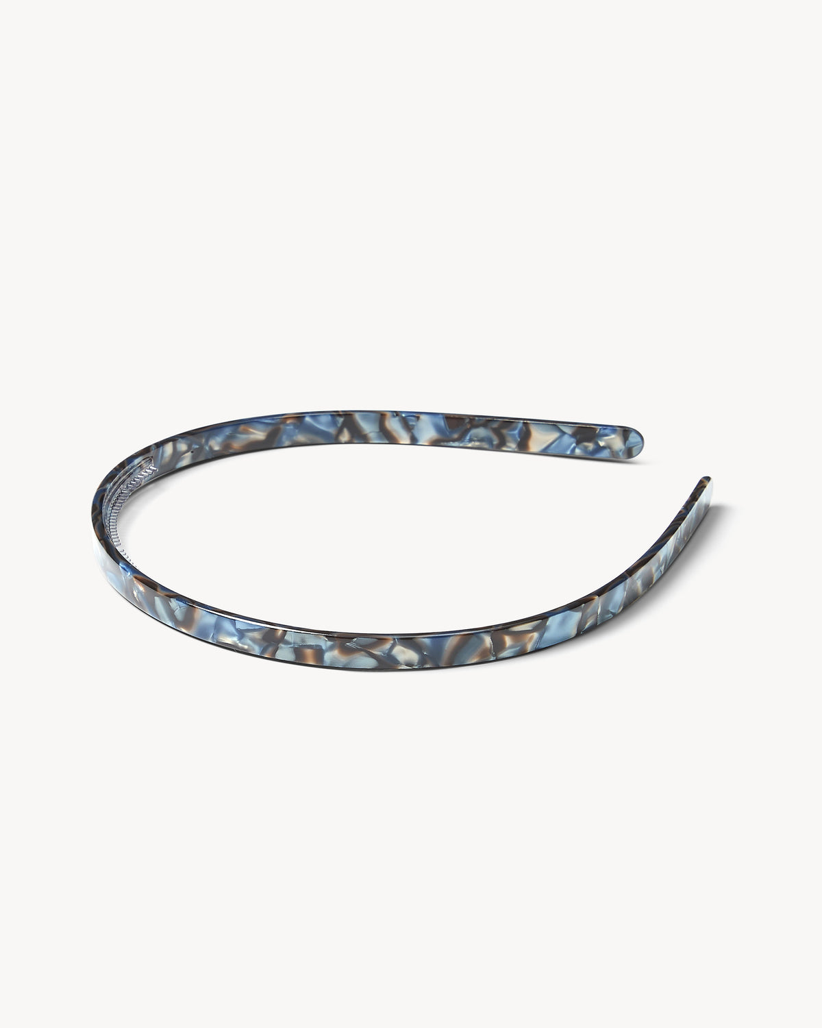 Ultralight Thin Headband in Blue Horn