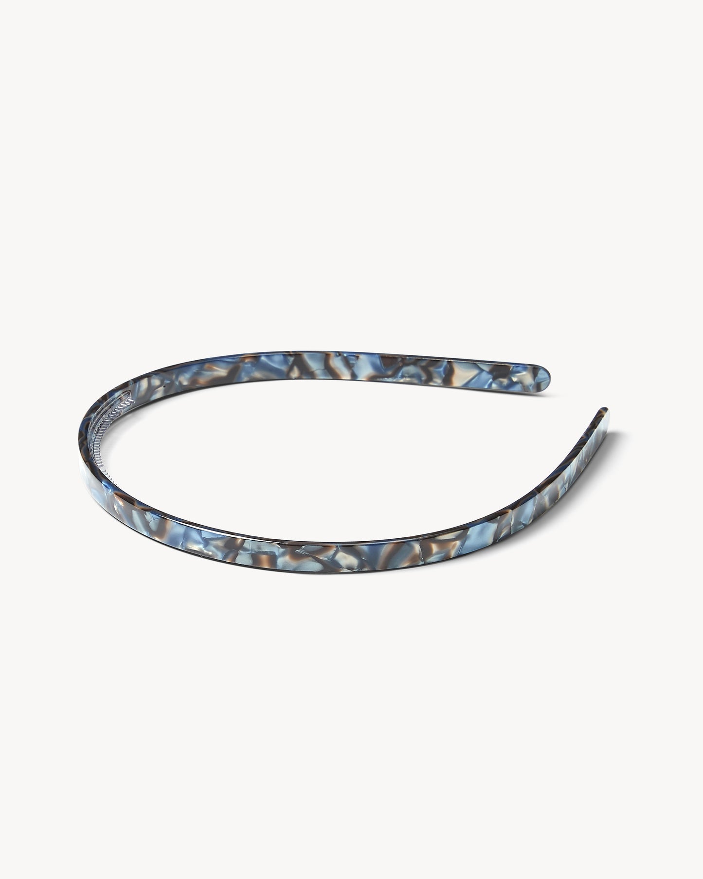 Ultralight Thin Headband in Blue Horn