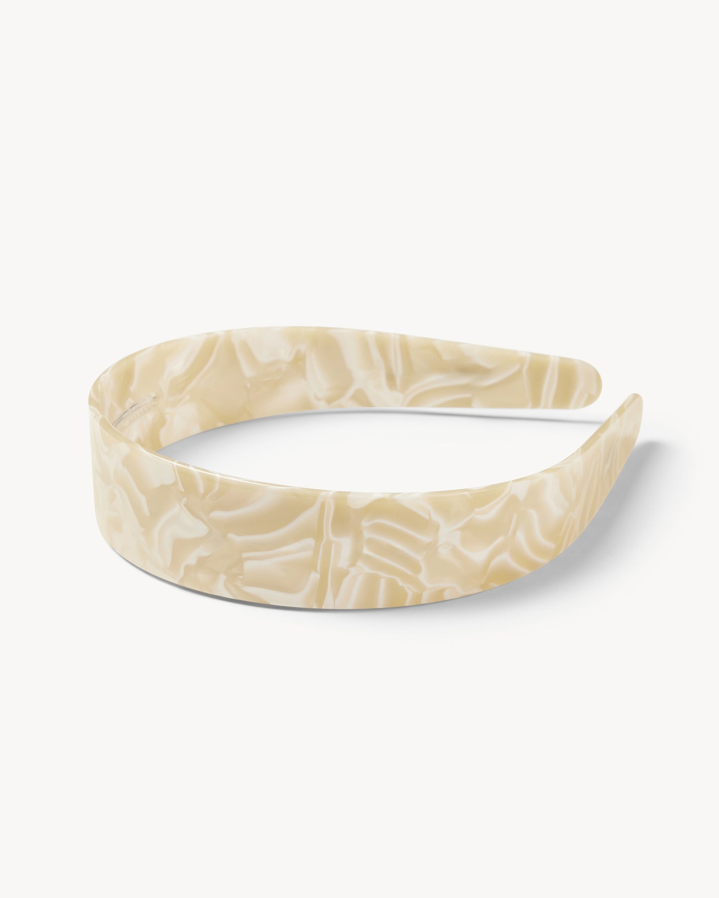 Wide Women's Headband in Ivory